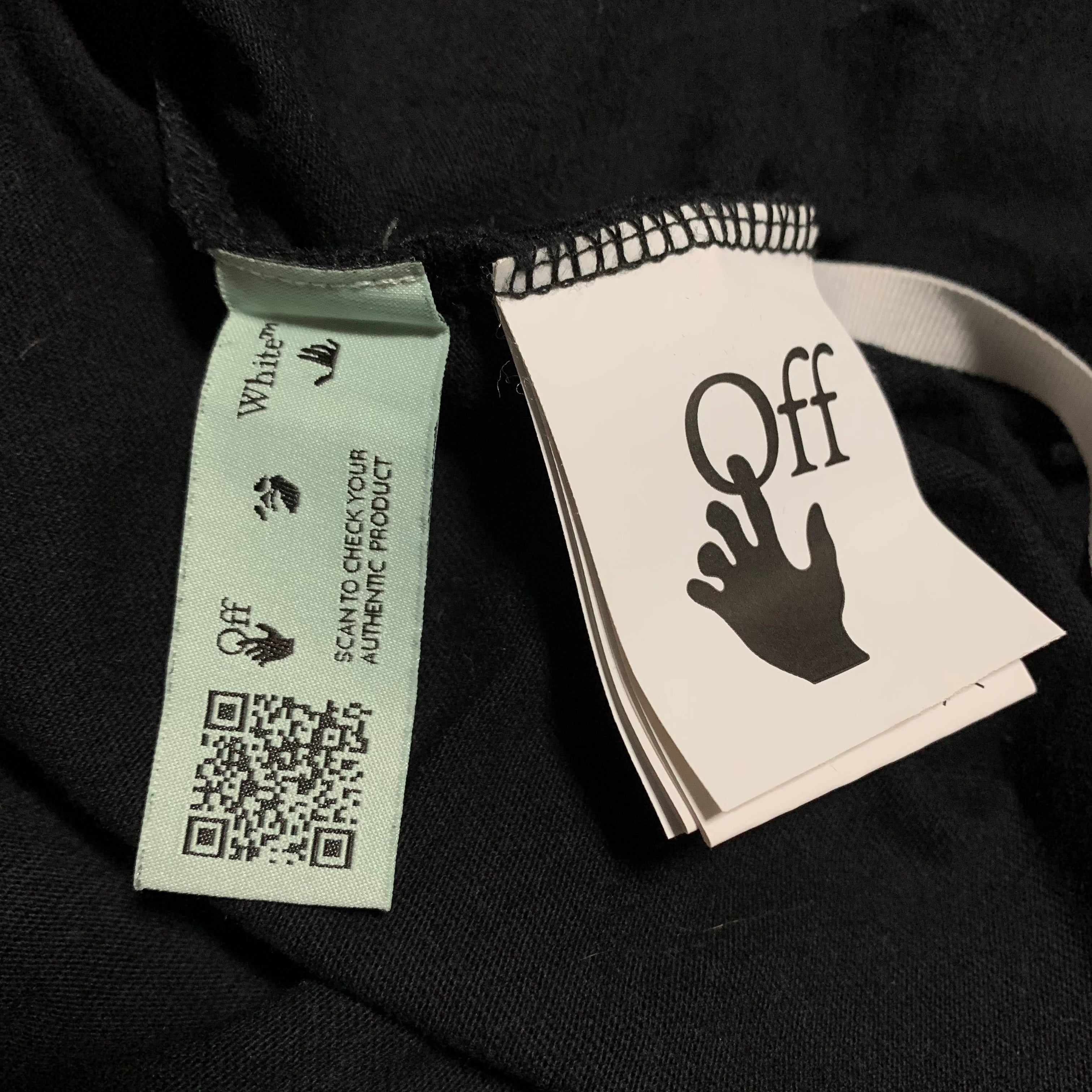 Off White Small Caravaggio Arrows Black Tee Virgil Abloh