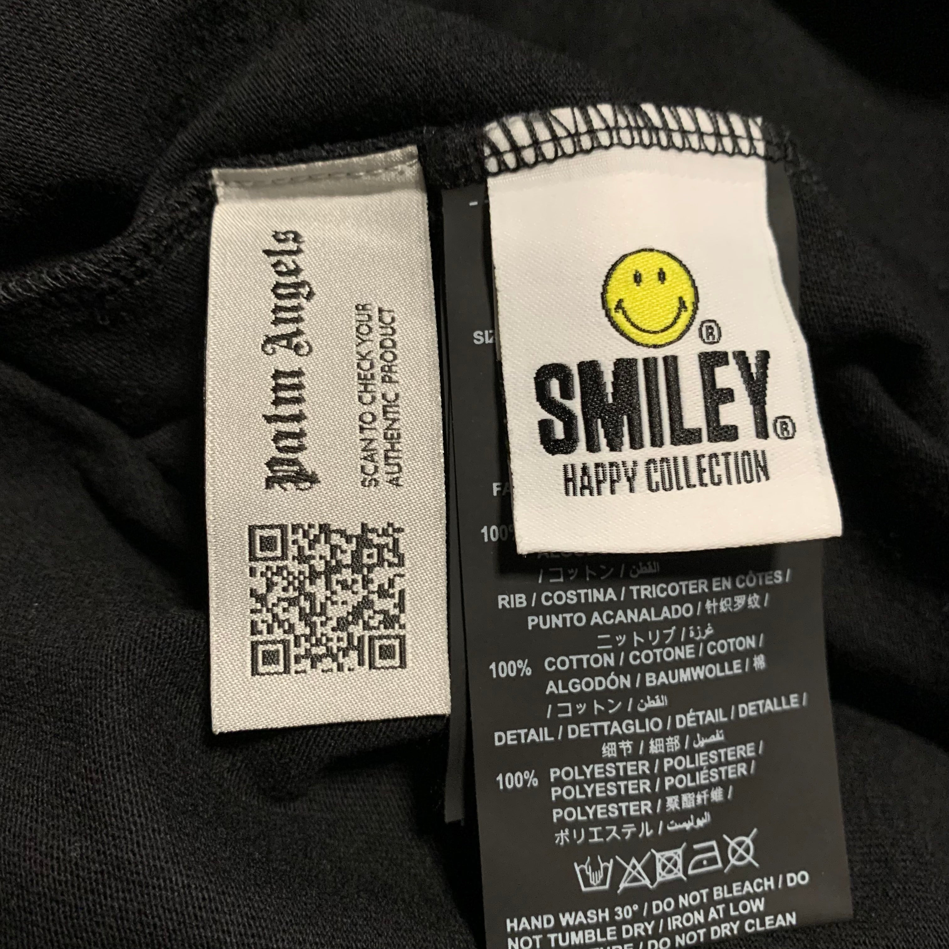 Palm Angels Small Burning Head Logo Black Tee