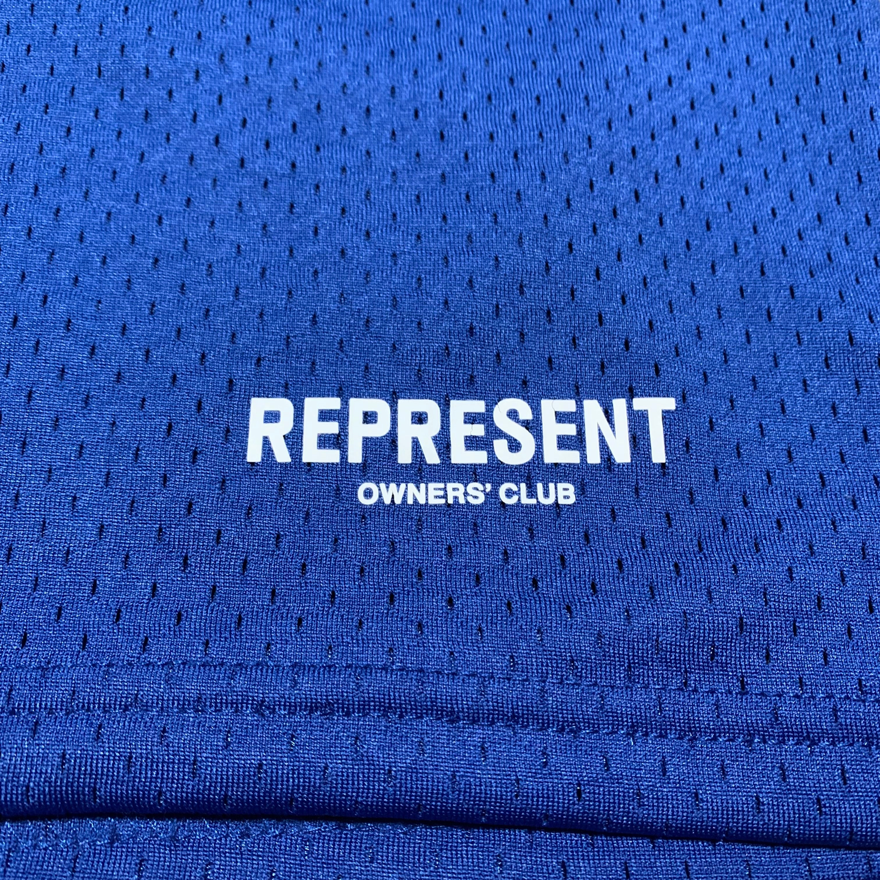Represent Large Shorts Owners Club Mesh Blue Bottoms