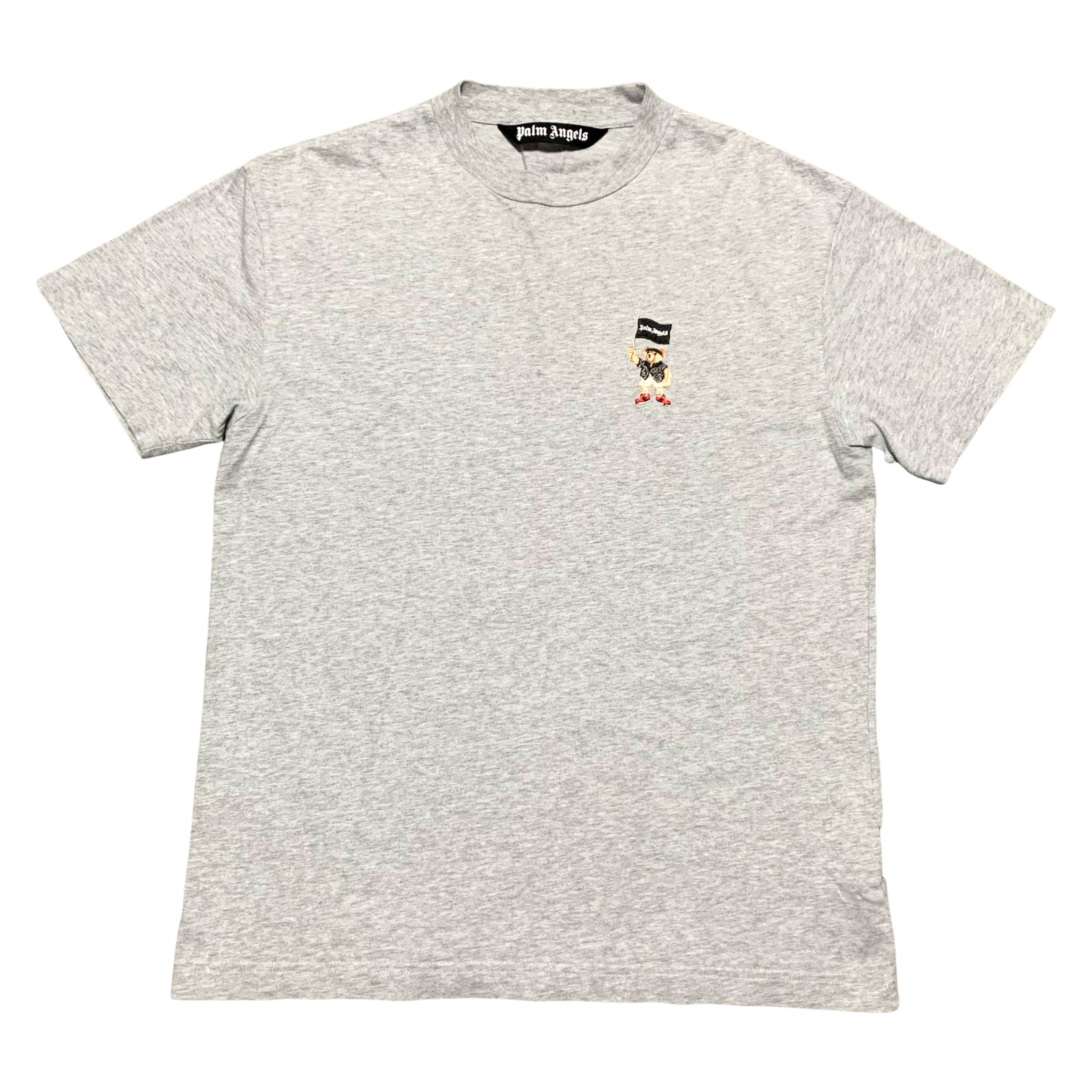 Palm Angels Medium Pirate Bear Grey Tee