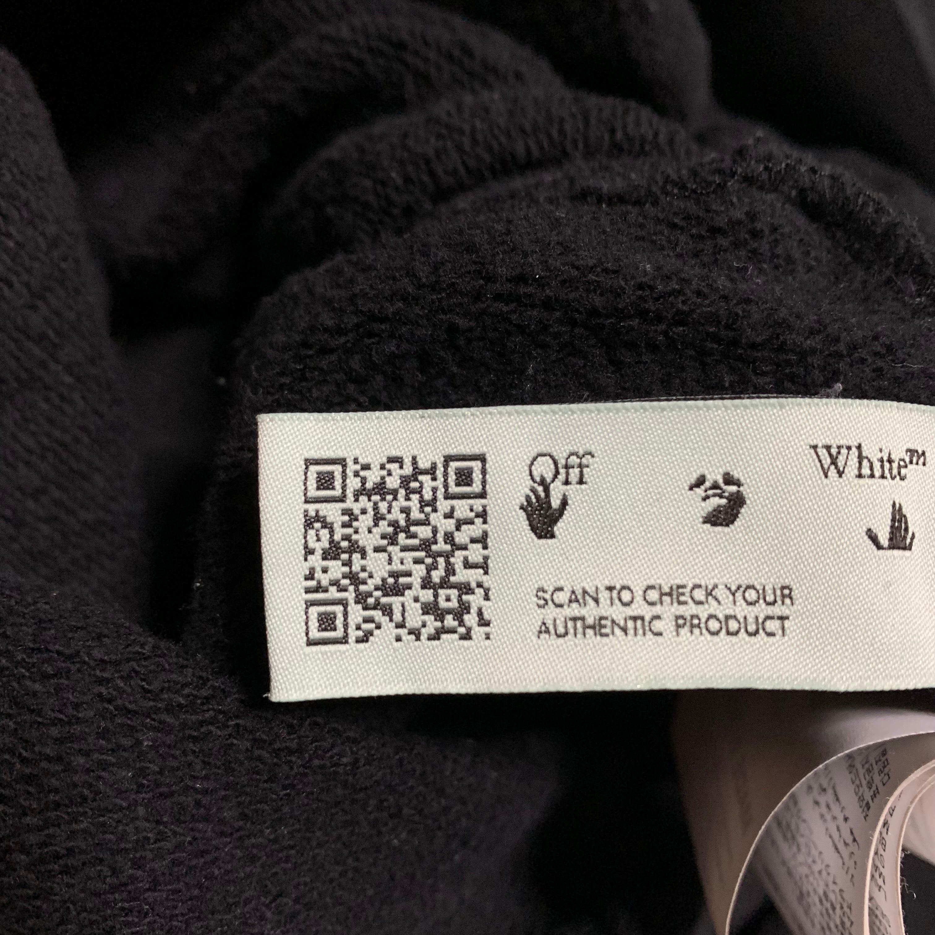 Off White Small Caravaggio Arrows Black Sweater Sweatshirt Crewneck Virgil Abloh