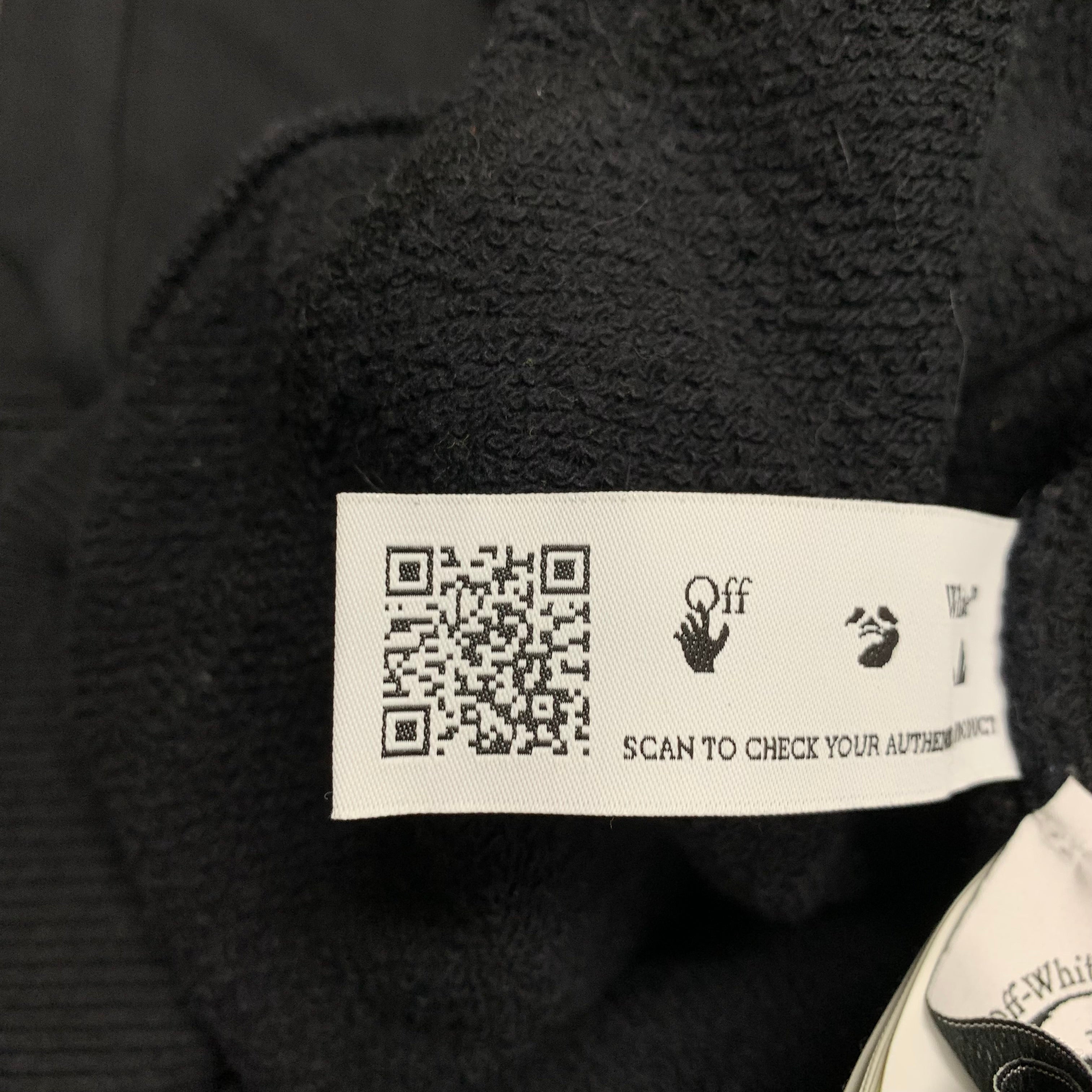 Off White Large Hoodie Adam Is Eve Arrows Black Hoodie Virgil Abloh
