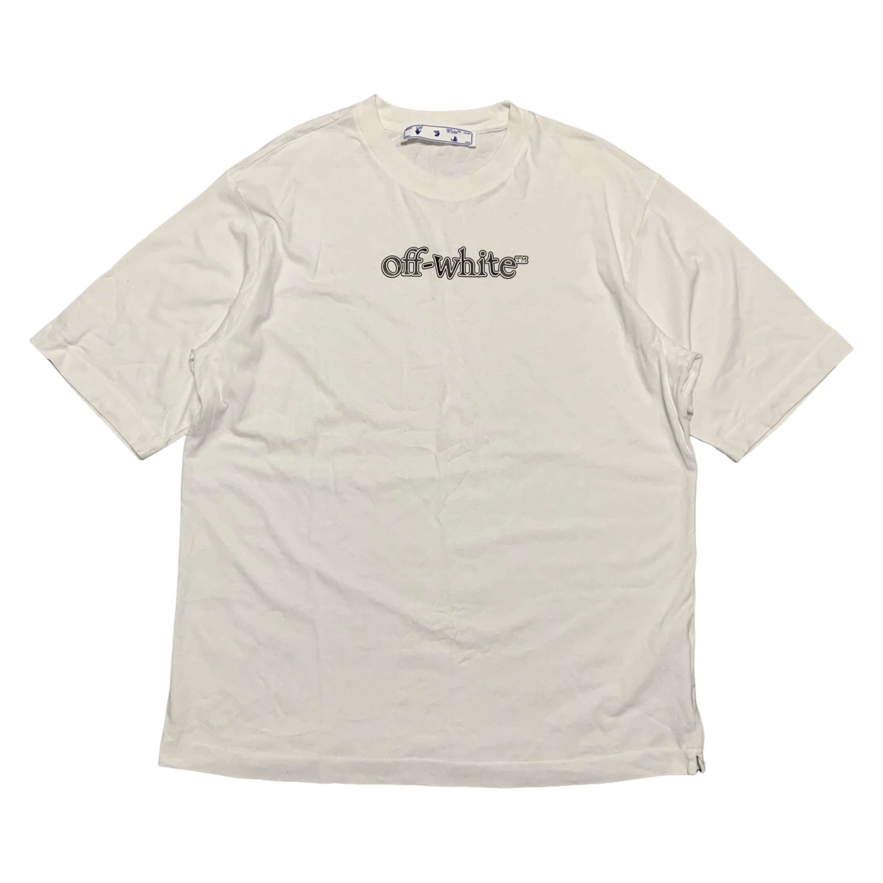 Off White Large Logo Graphic White Tee Virgil Abloh
