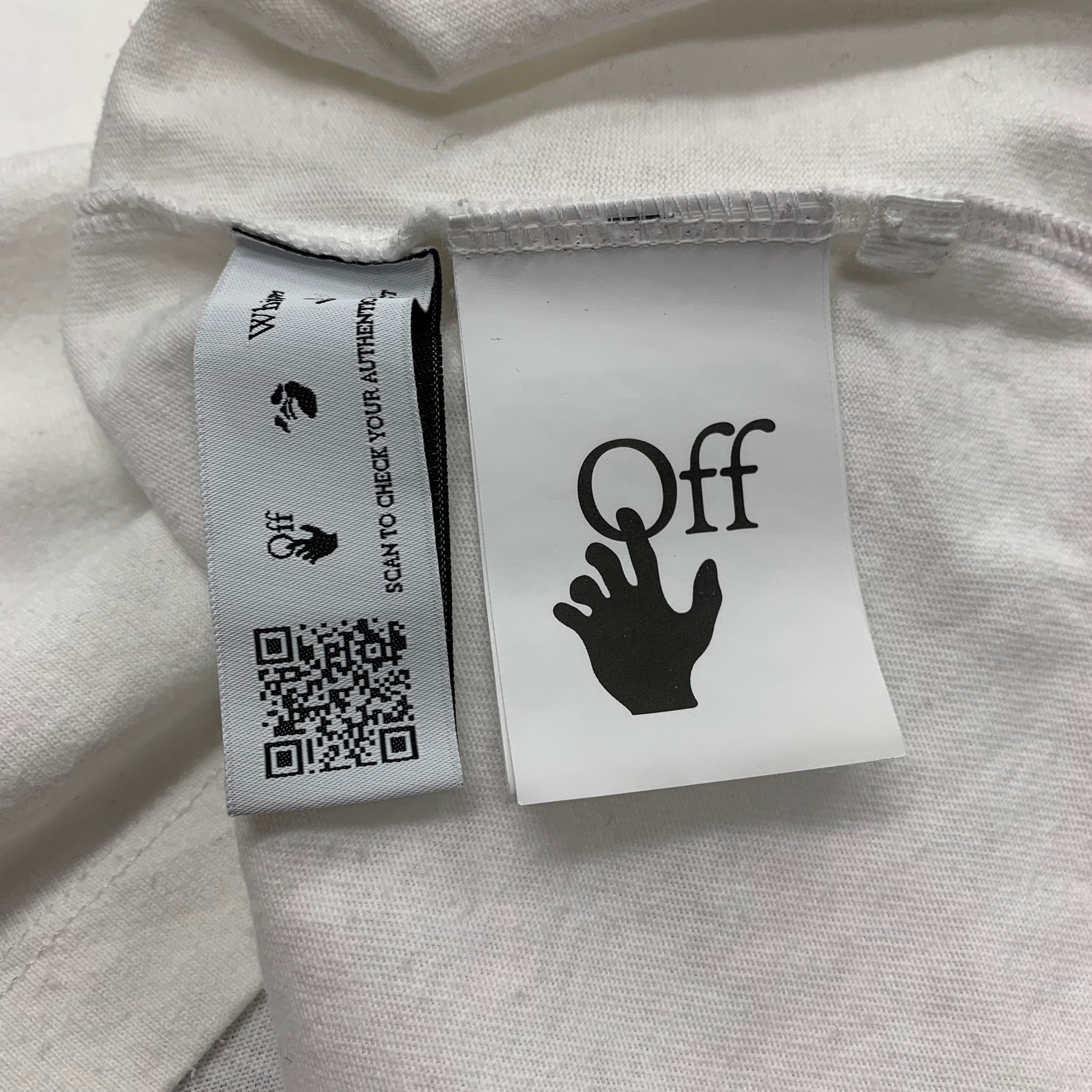 Off White Small Tee Paint Brush Arrows White T-Shirt Virgil Abloh