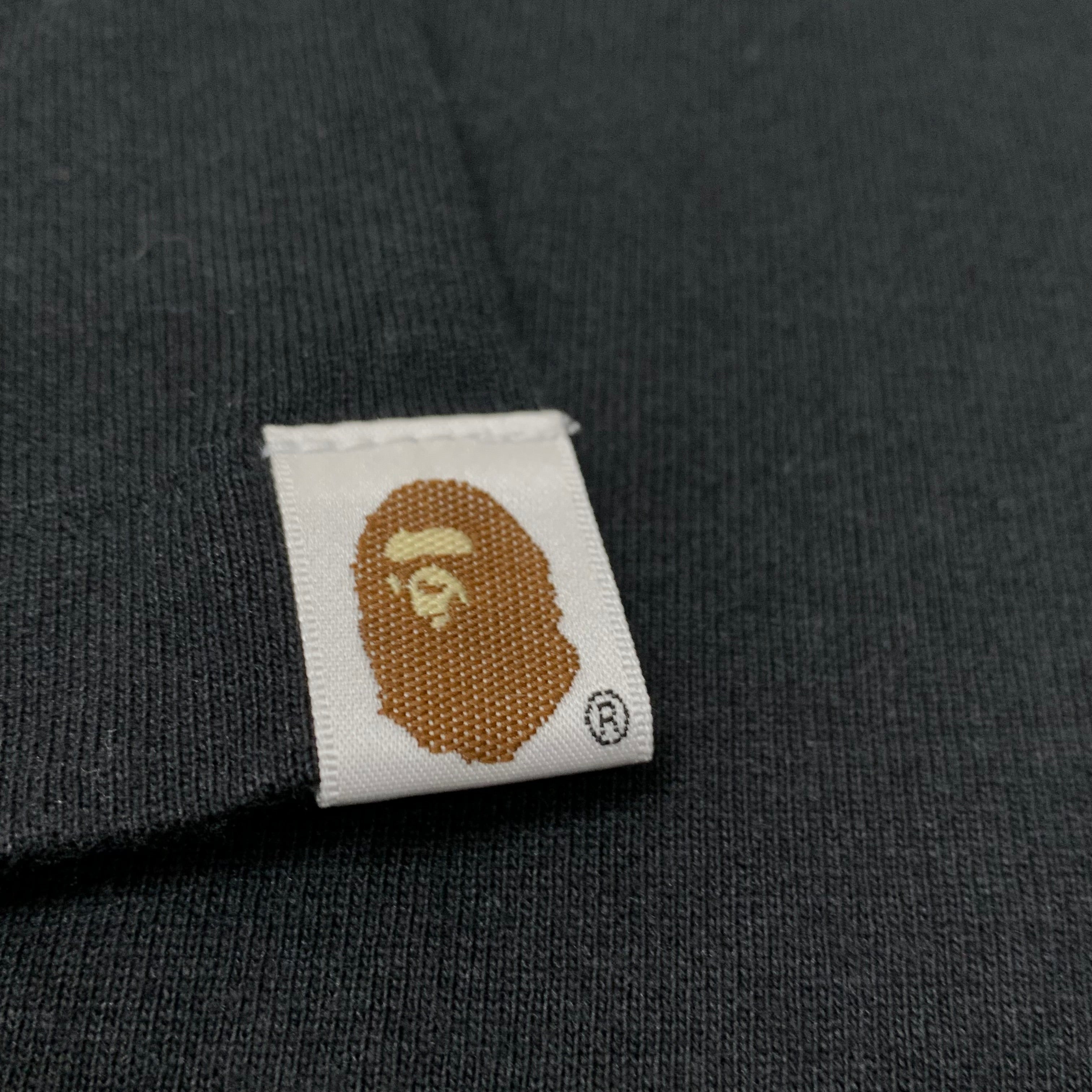 Bape Medium Tee Shark Green ABC Camo Black T-Shirt A Bathing Ape