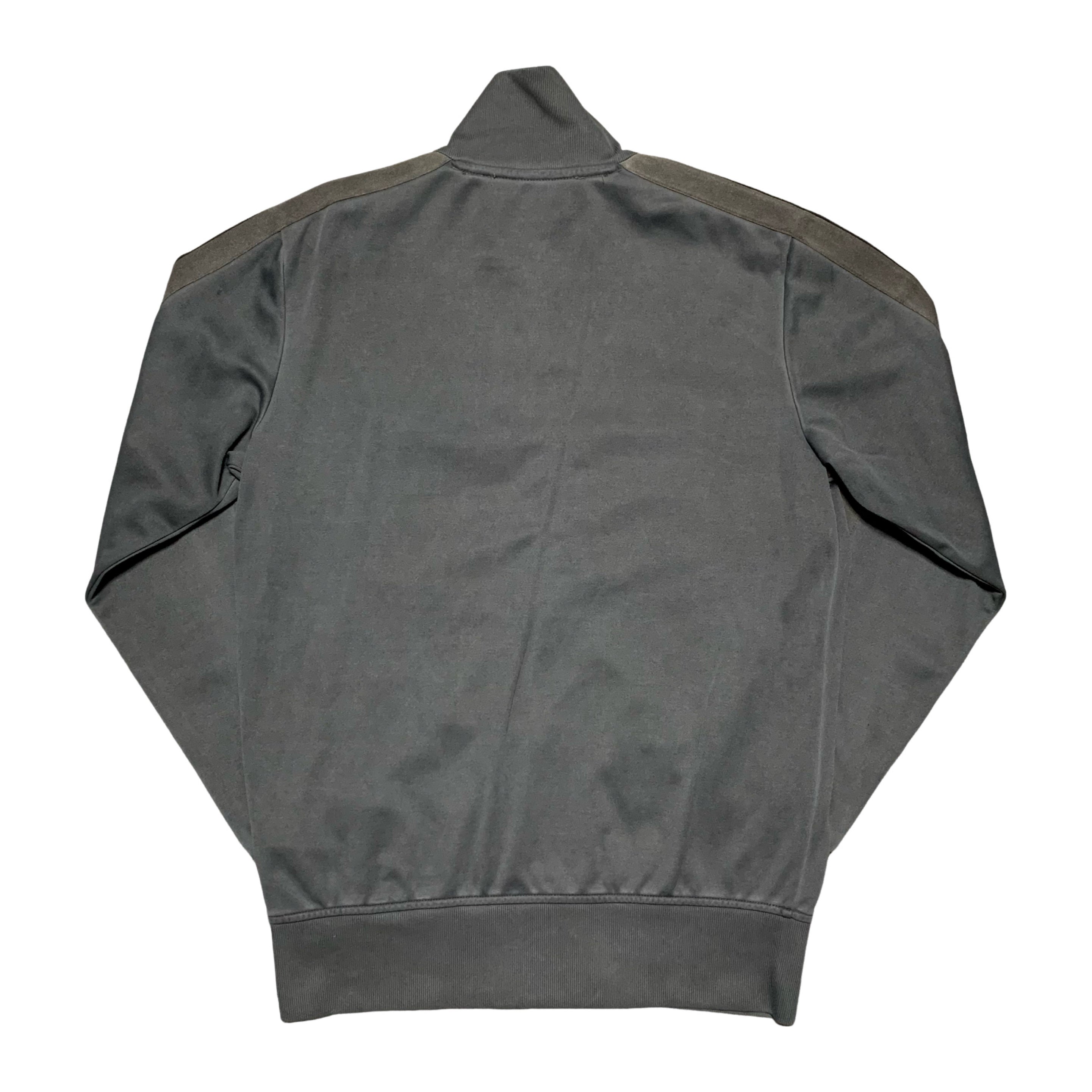 Palm Angels Small Garment Dyed Track Jacket Dark Grey