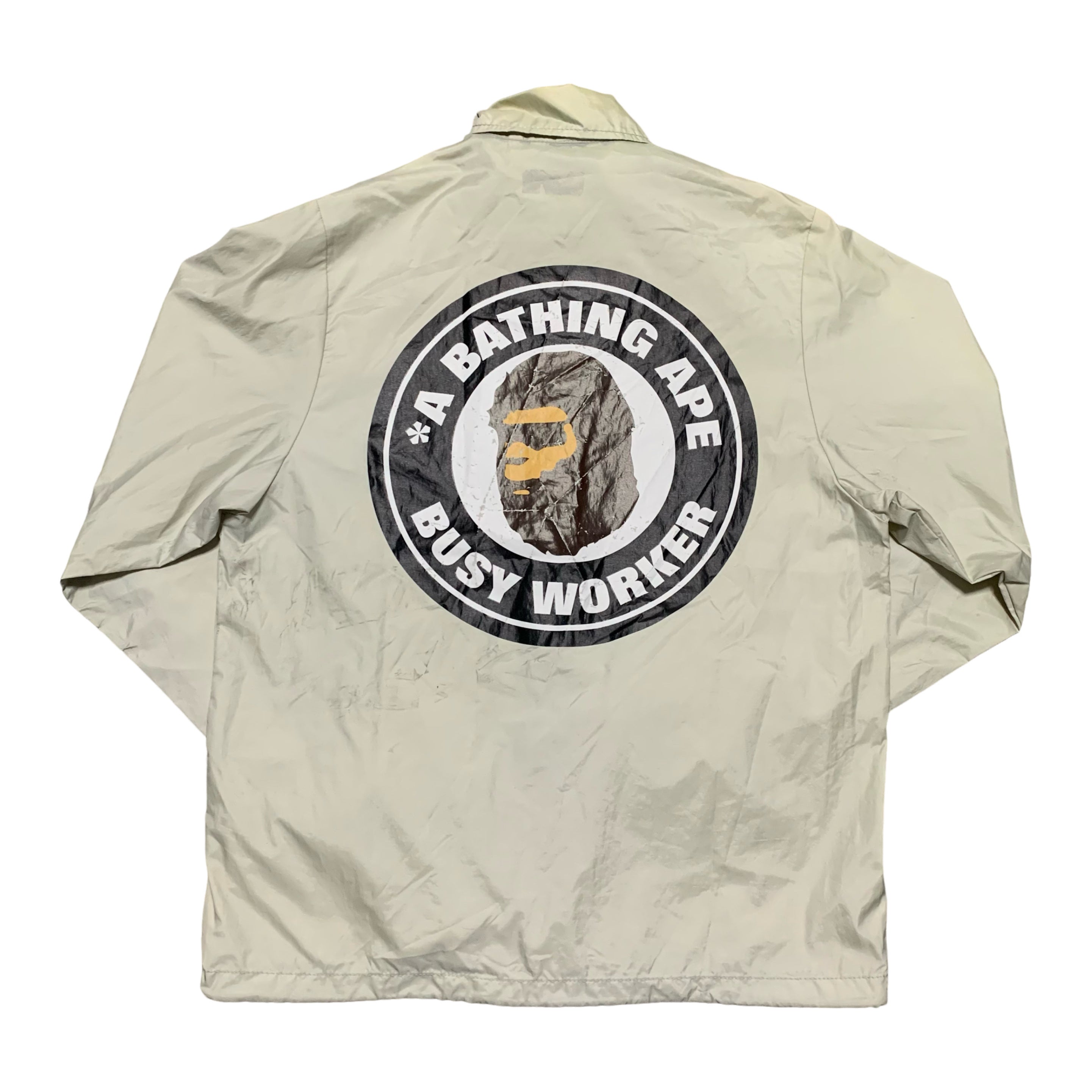 Bape XS Coach Jacket Nylon A Bathing Ape Busy Works Vintage 90s 1999