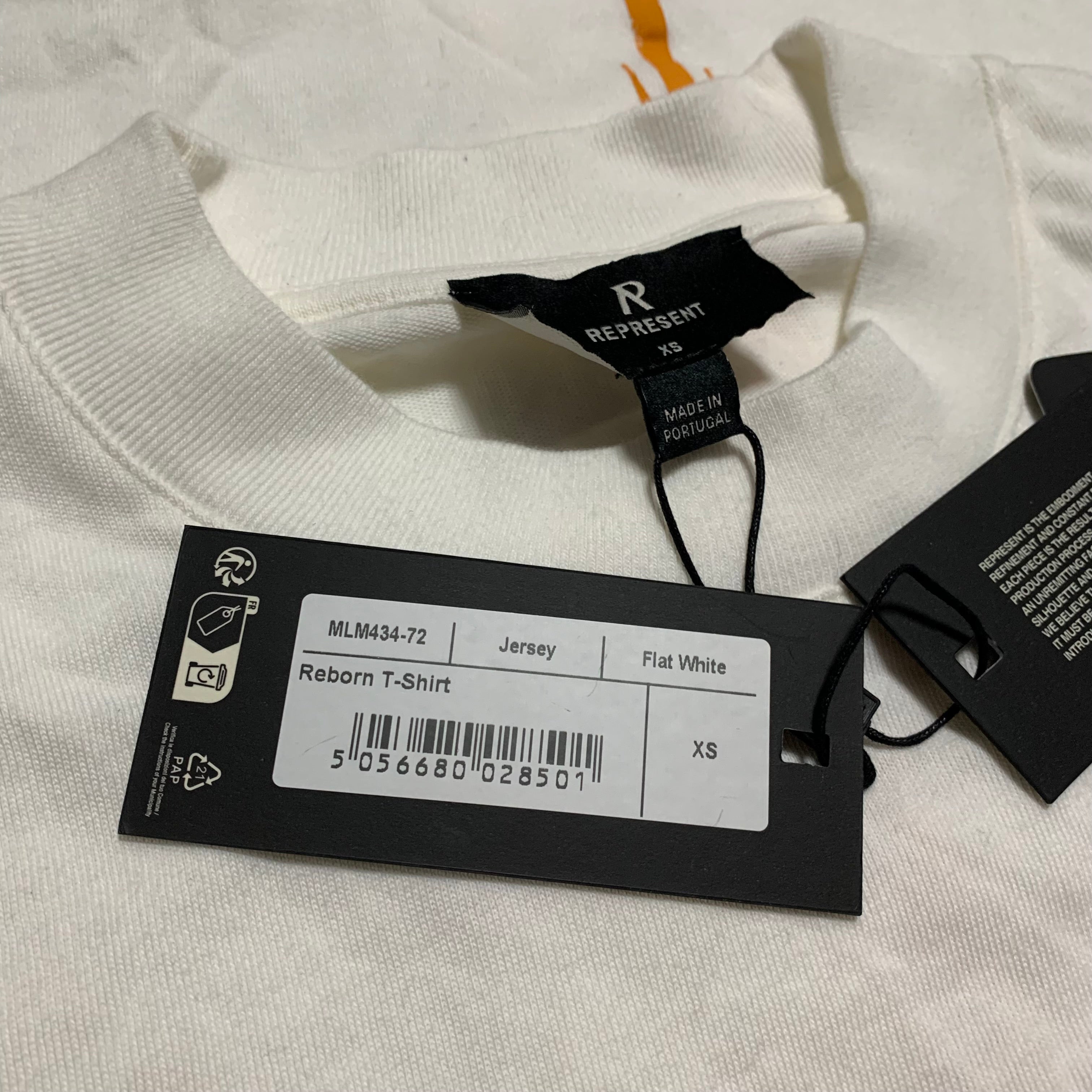 Represent XS Reborn Flat White Tee