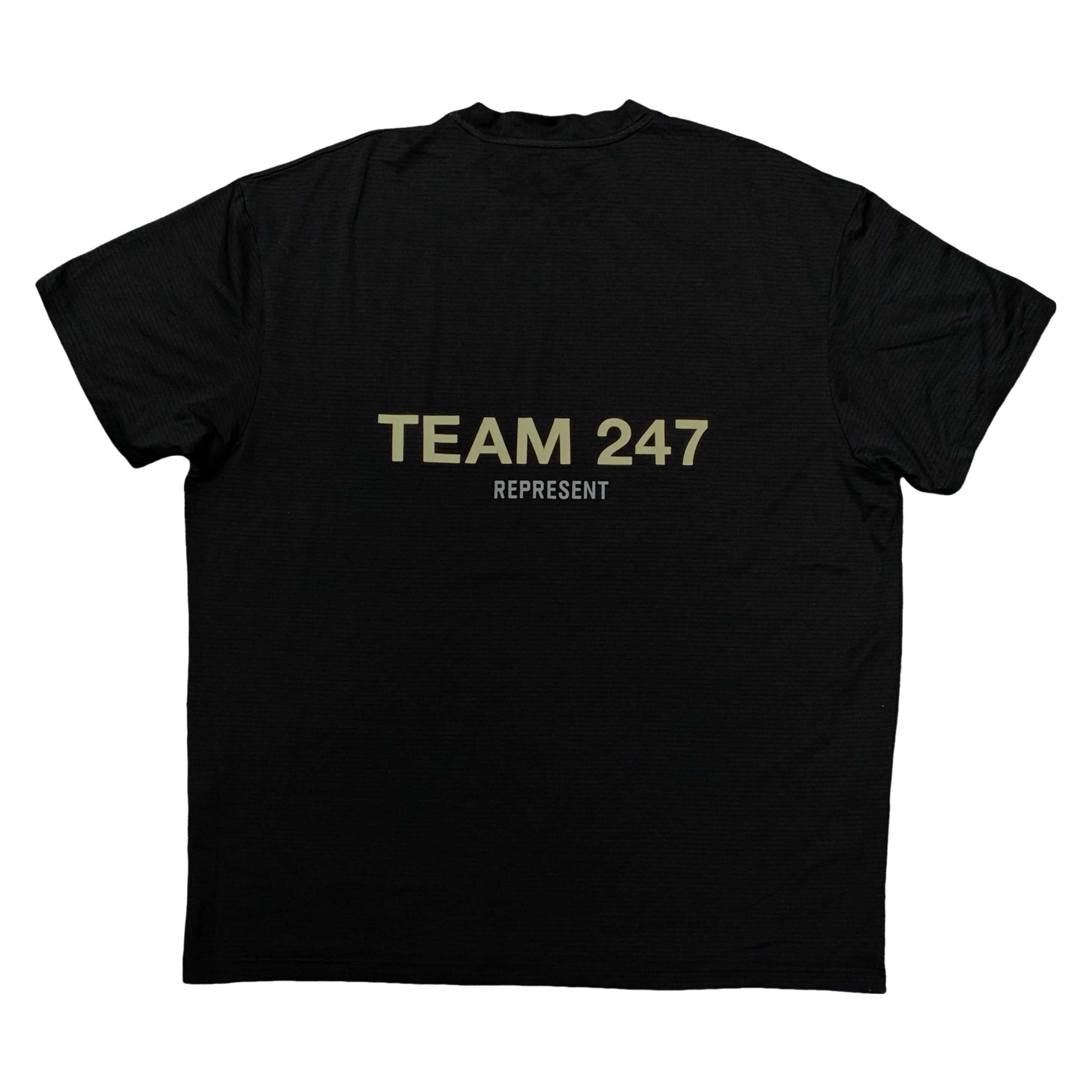 Represent Medium Tee Team 247 Jet Black Gym T-Shirt