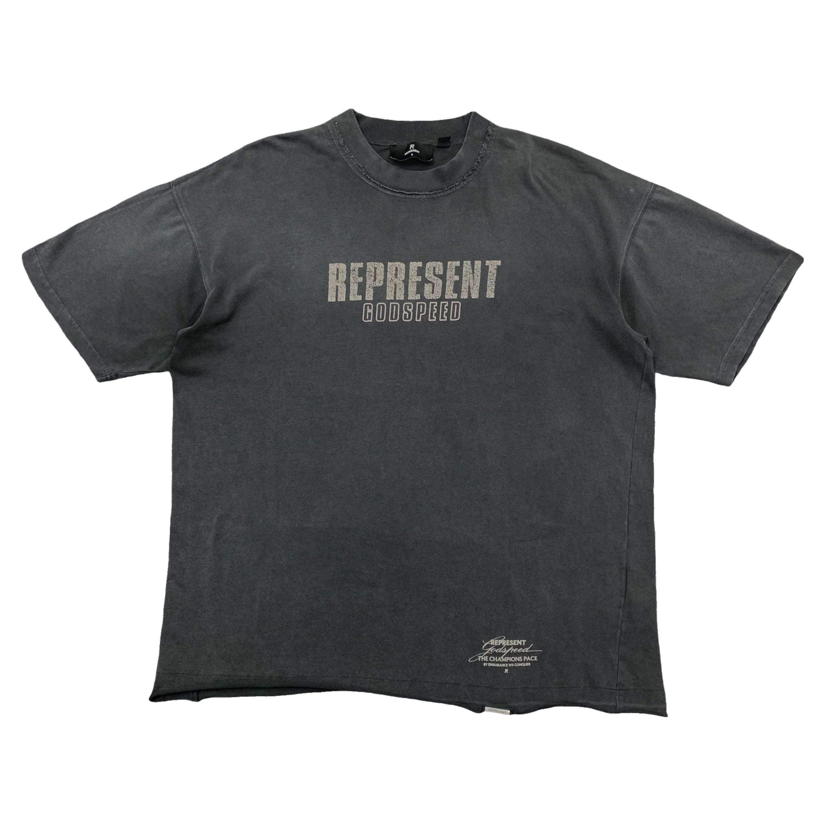 Represent Small Tee Godspeed Aged Black T-Shirt