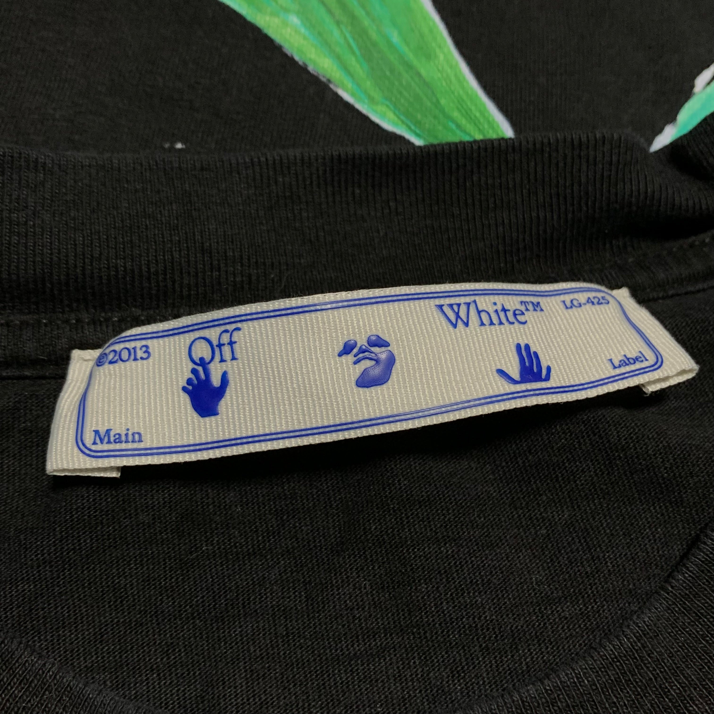 Off White Medium Tornado Arrows Black Tee Virgil Abloh