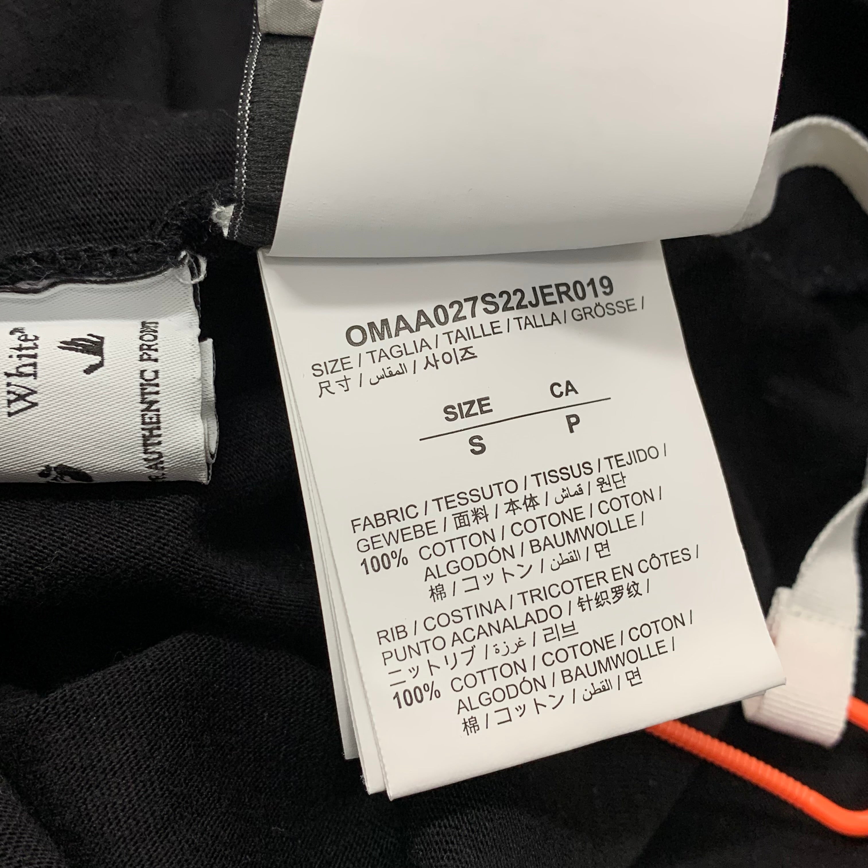 Off White Small Tee Metal Arrows Black T-Shirt Virgil Abloh