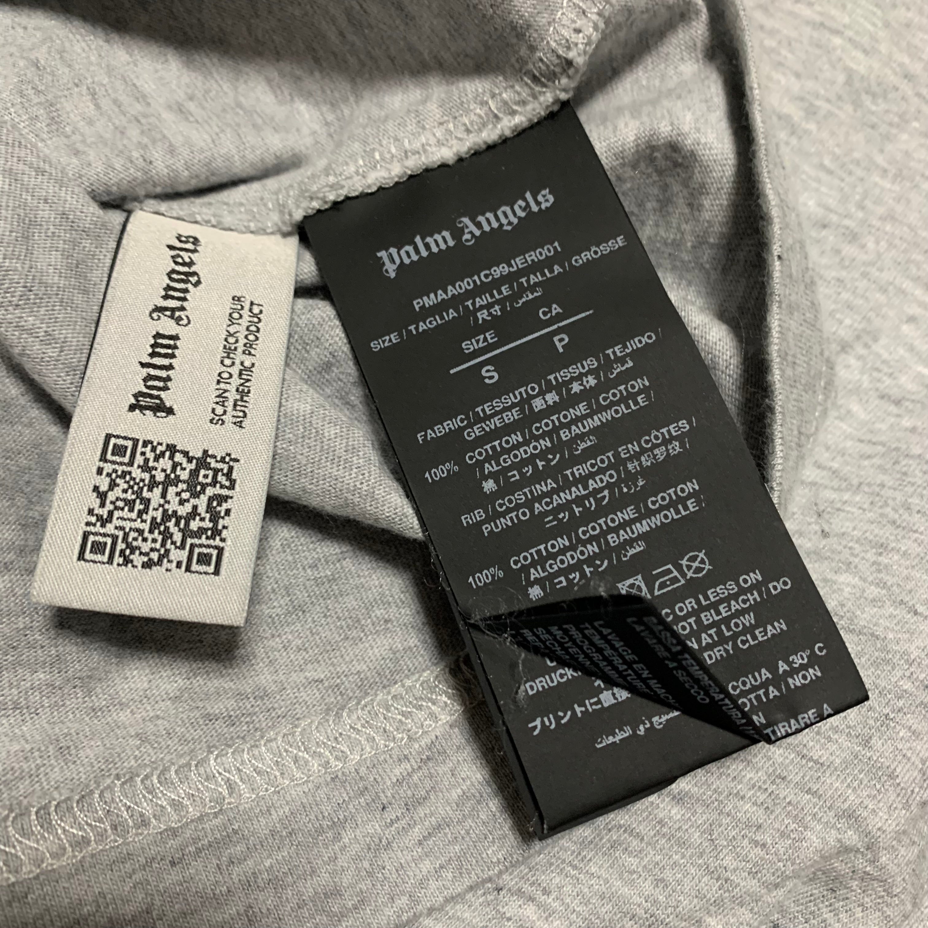 Palm Angels Small Classic Bear Grey Tee