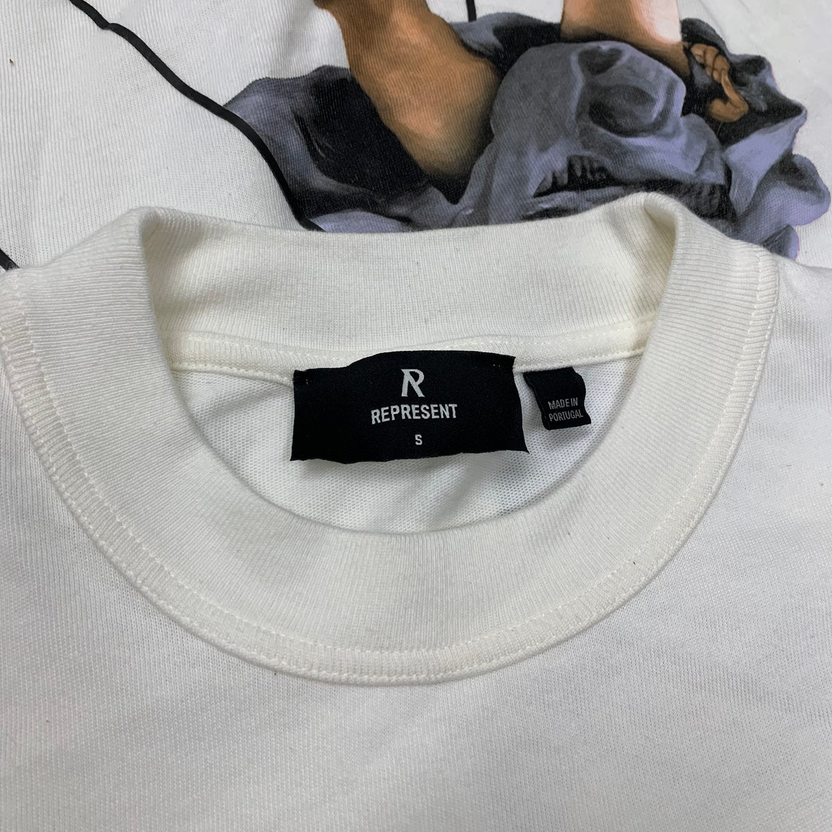 Represent Small Tee Hermes Flat White T-Shirt Godspeed