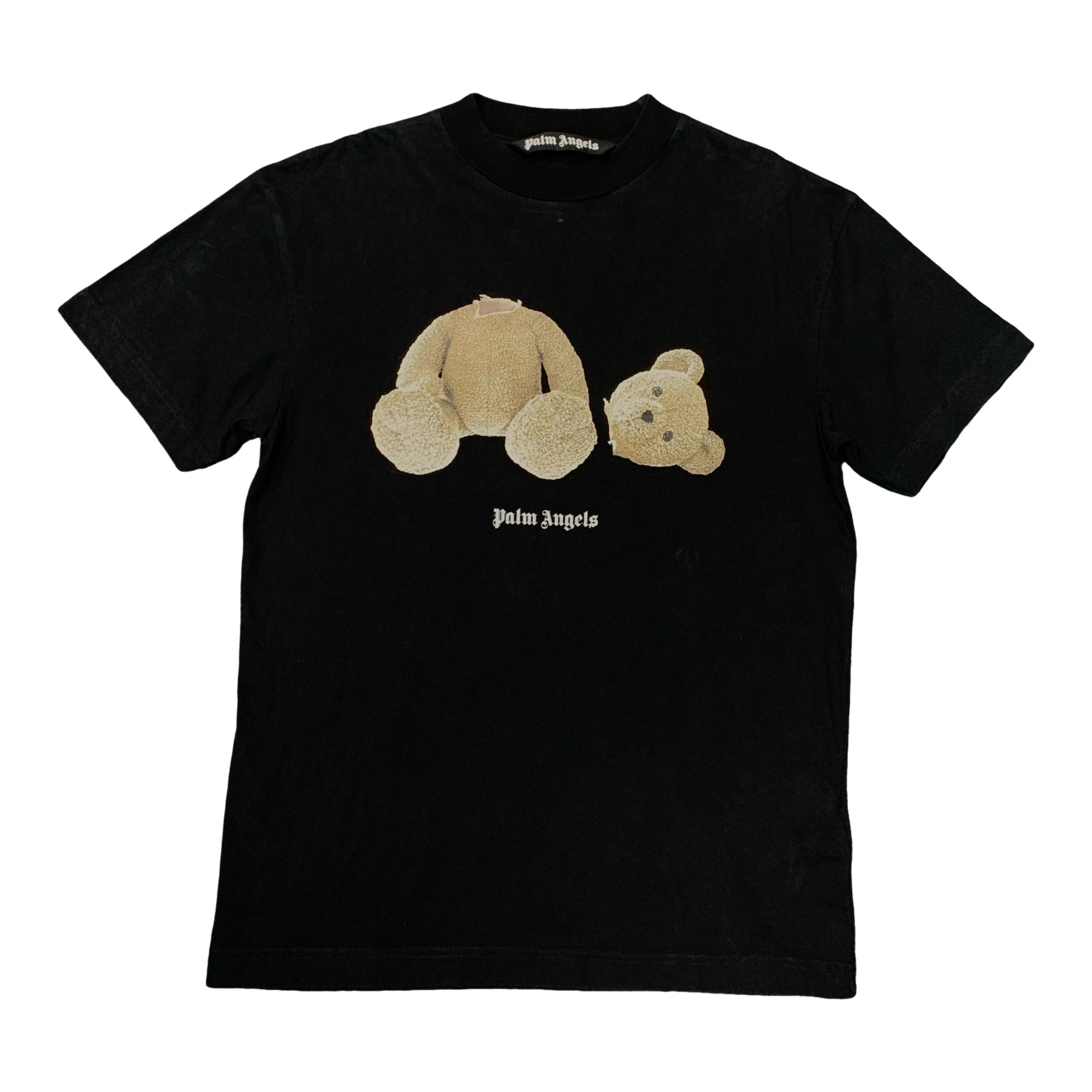 Palm Angels Small Tee Bear Graphic Black T-Shirt Virgil Abloh