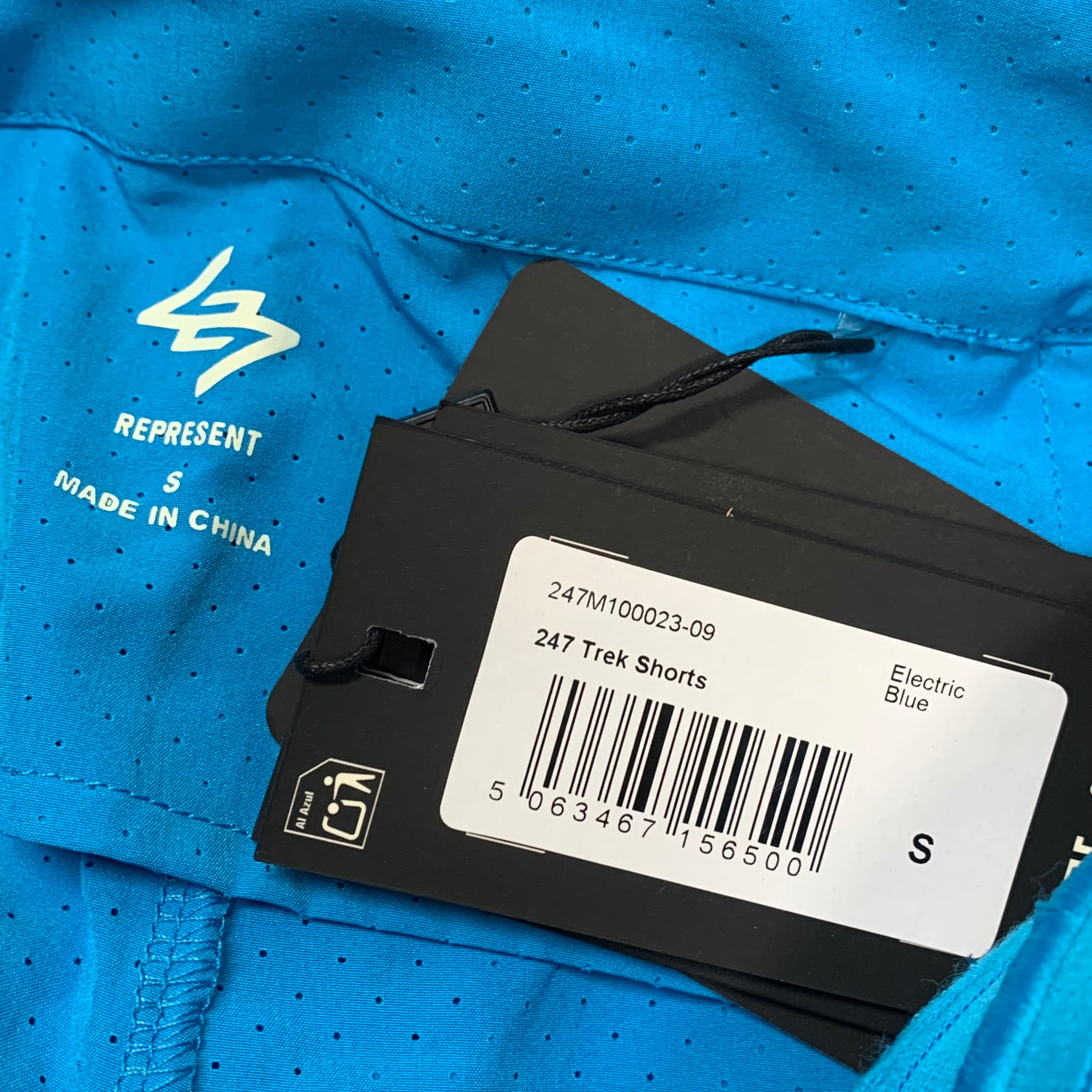 Represent Small Shorts 247 Fused Electric Blue Shorts