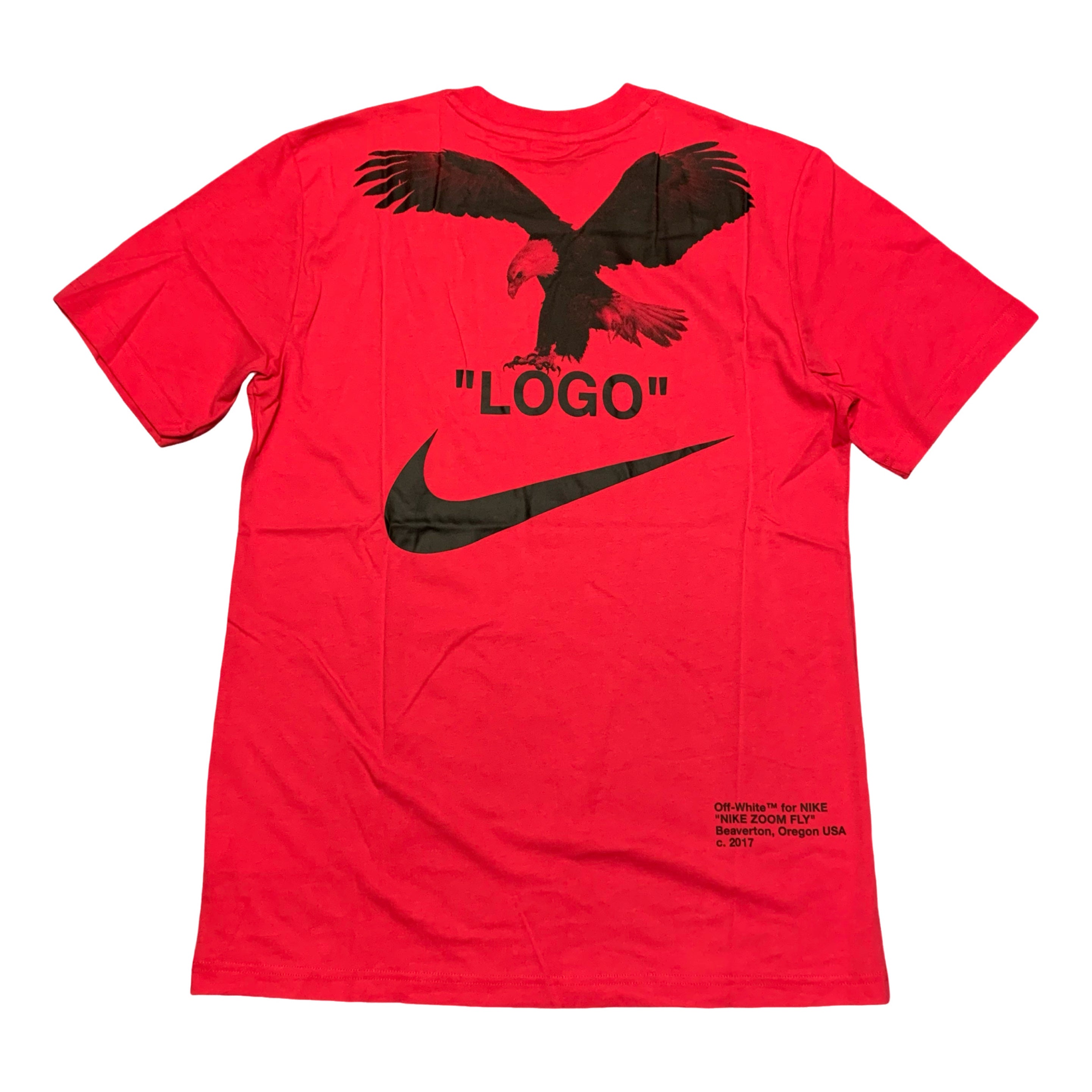 Off White Nike Medium NRG A6 Tie Graphic Pink Tee Virgil Abloh 2018