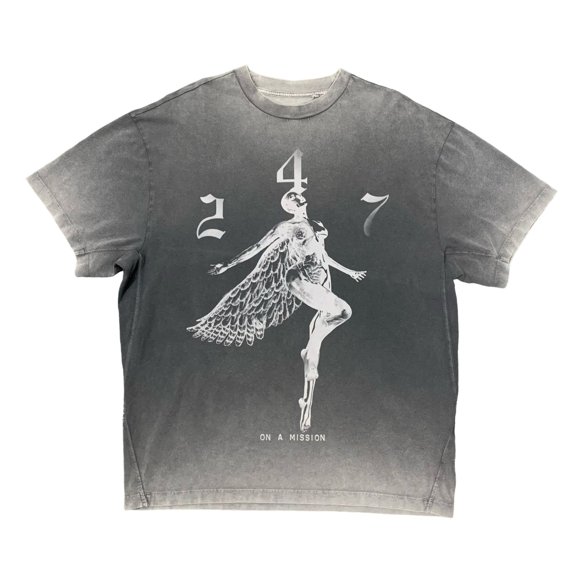 Represent Small Tee 247 Fallen Angel Vintage Black T-Shirt