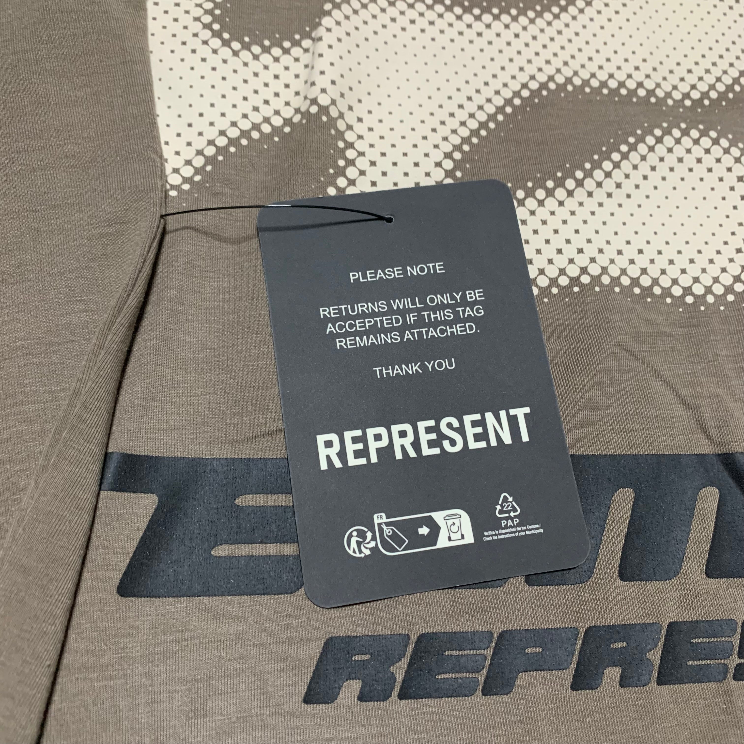 Represent XS Future Terrains Oversized Tank Top Umber