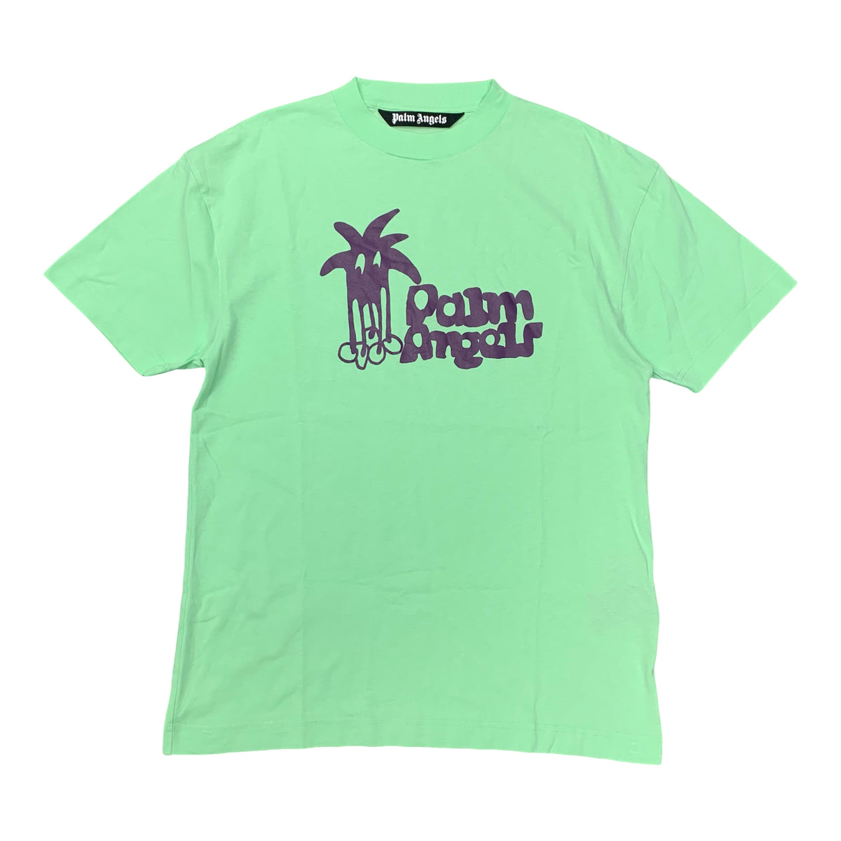 Palm Angels Medium Tee Sketchy Logo Mint Green T-Shirt