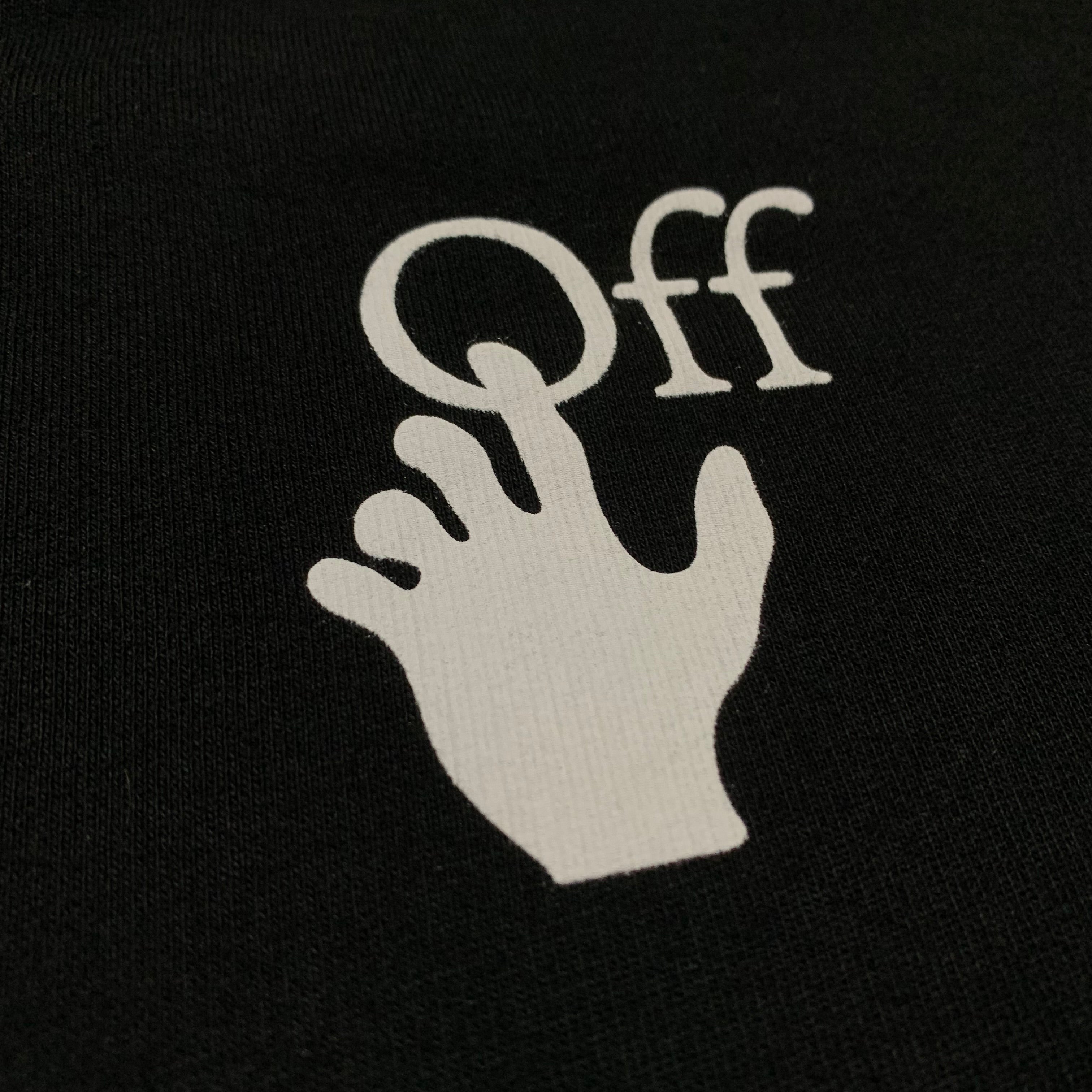 Off White Medium Caravaggio Graphic Black Sweatshirt Crewneck Virgil Abloh