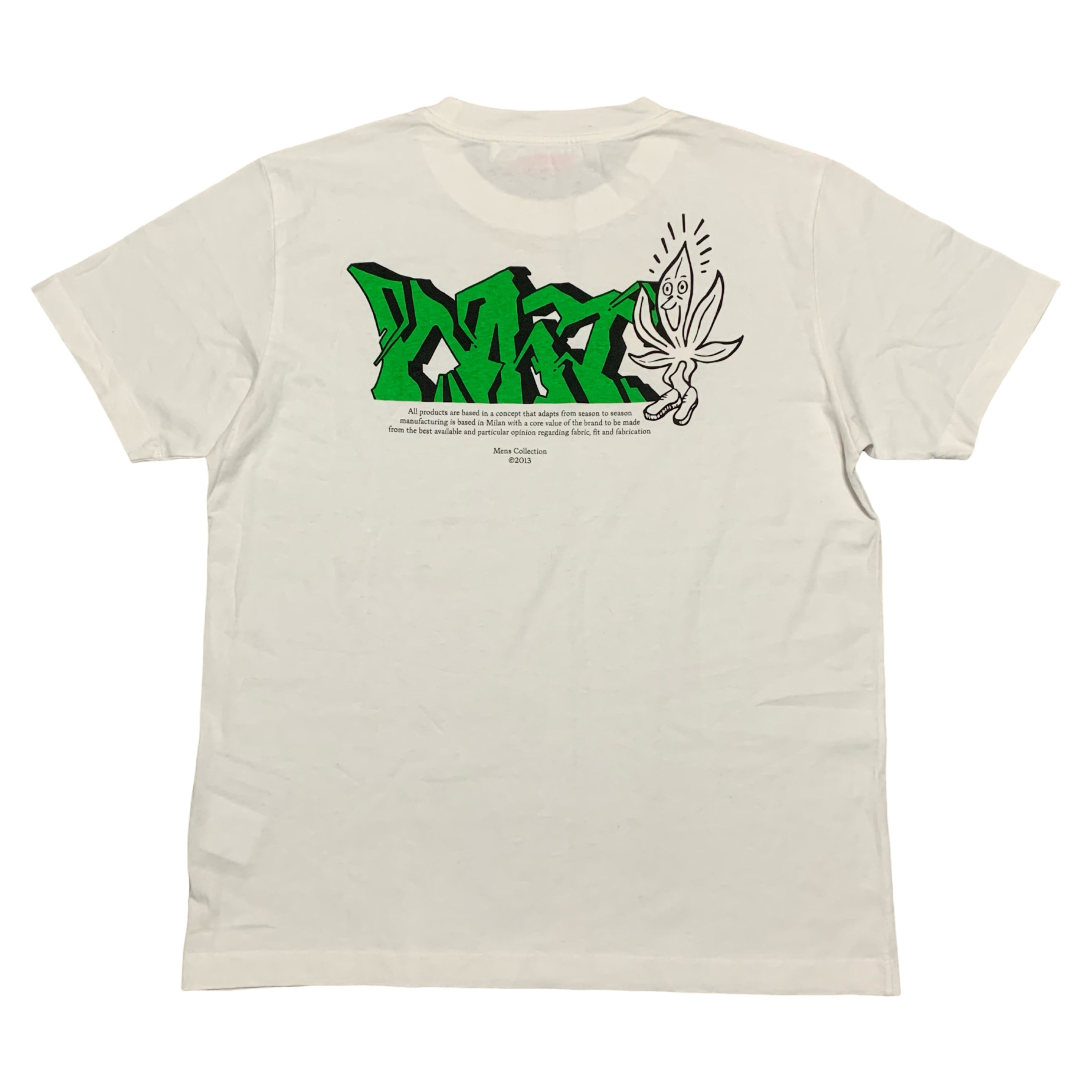 Off White Large Weed Graphic White Tee Virgil Abloh