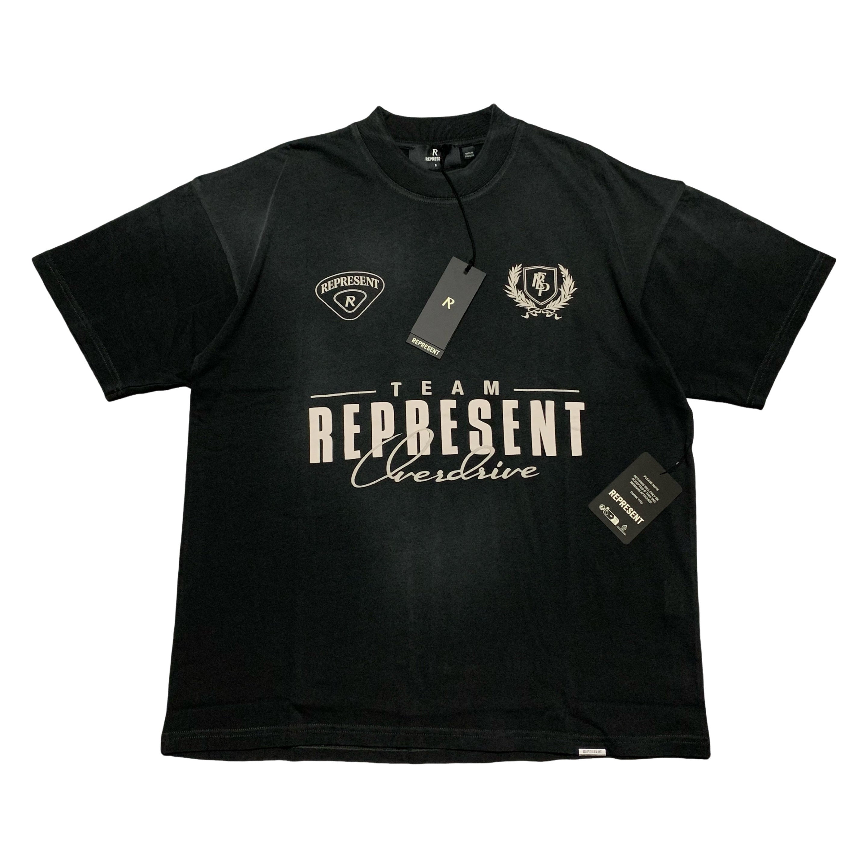 Represent Small World Championship Stained Black Tee