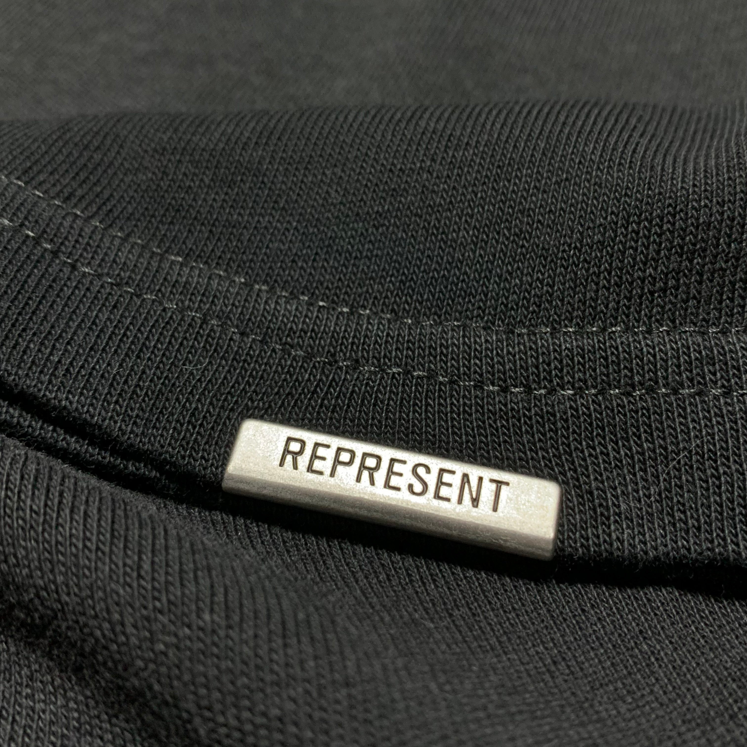 Represent Large World Championship Stained Black Tee