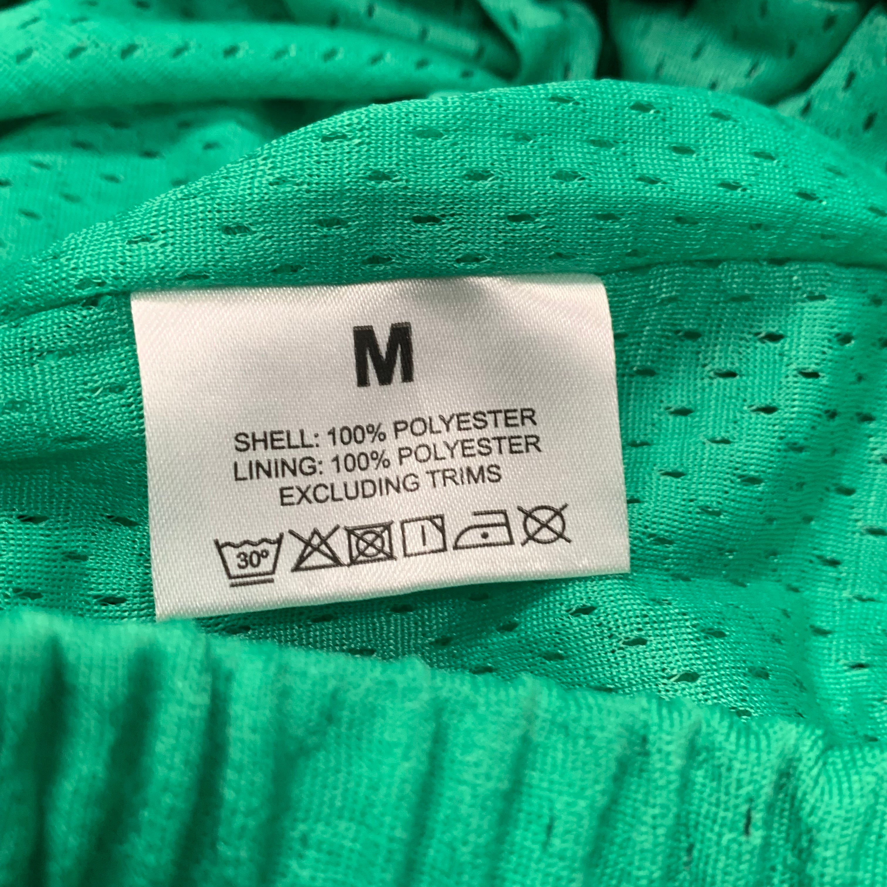 Represent Medium Shorts Owners Club Island Green Zip Mesh Shorts