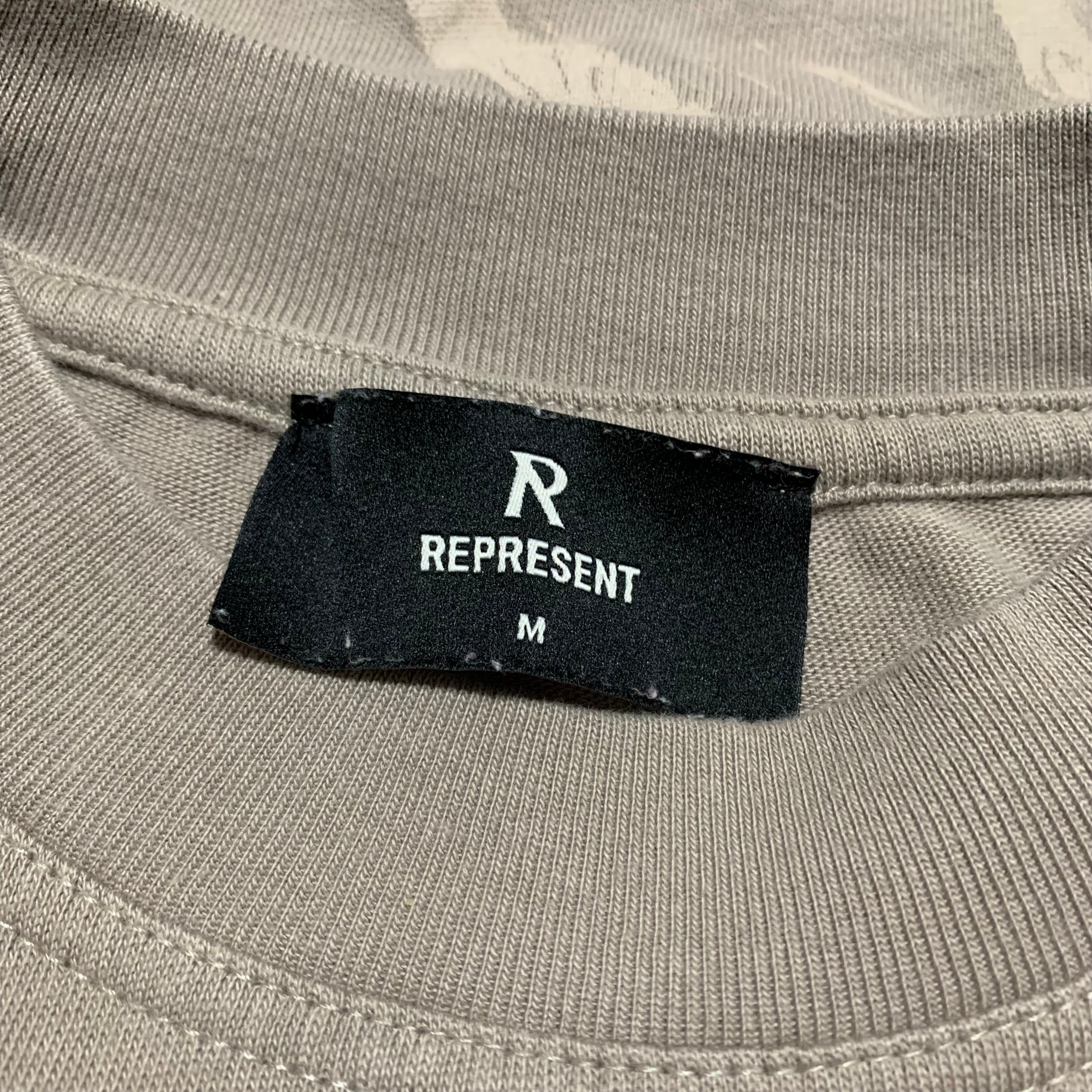 Represent Medium Icarus Beige Taupe Tee