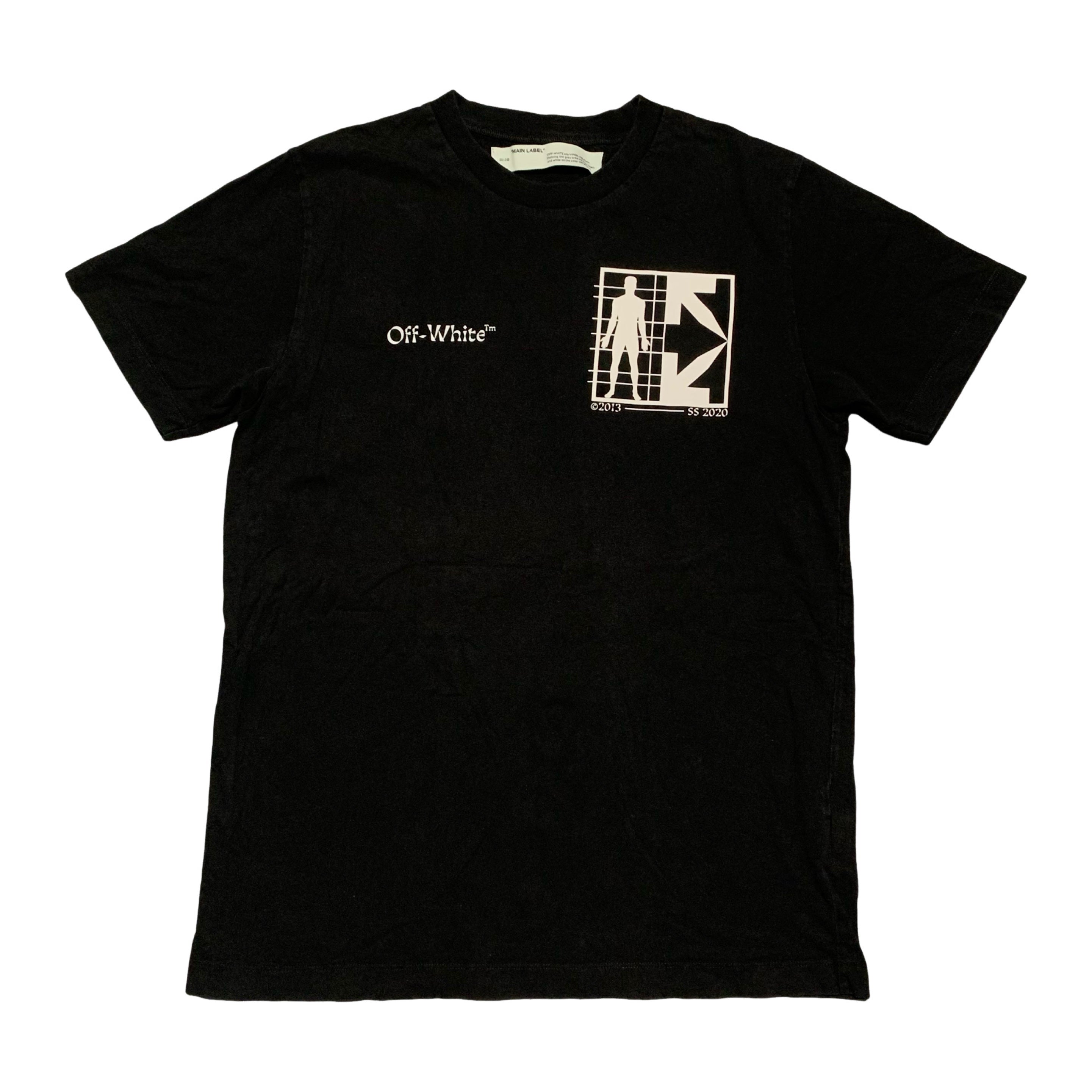 Off White Large Half Man Arrow Black Tee Virgil Abloh
