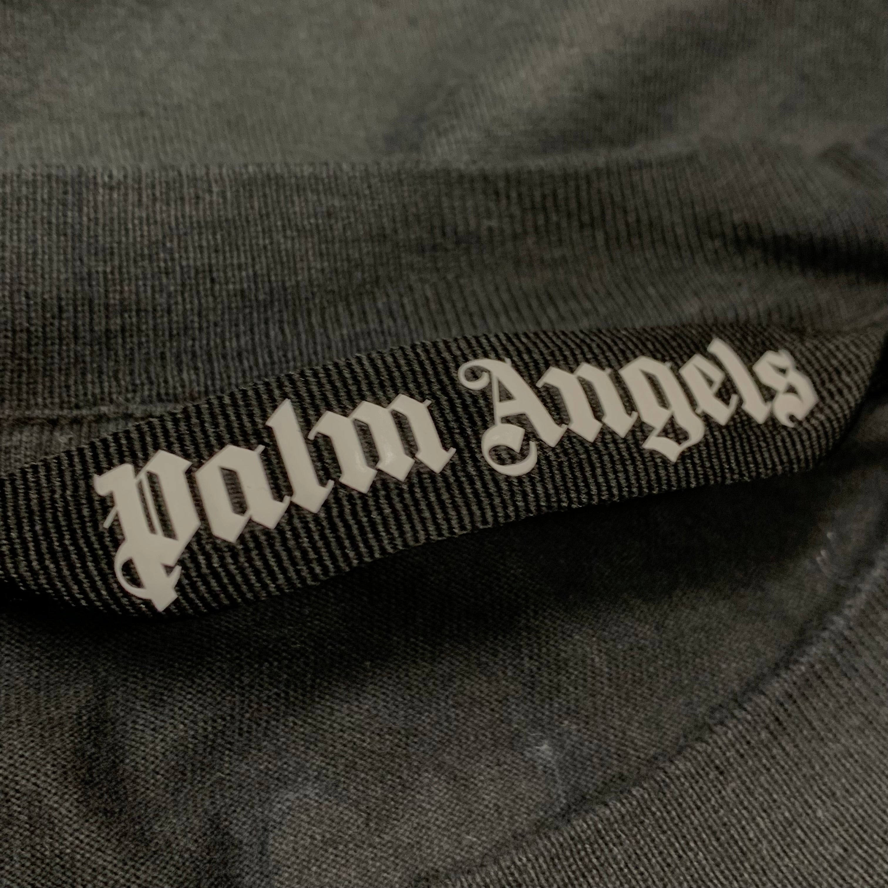 Palm Angels Medium Tee Foggy PA Black T-Shirt