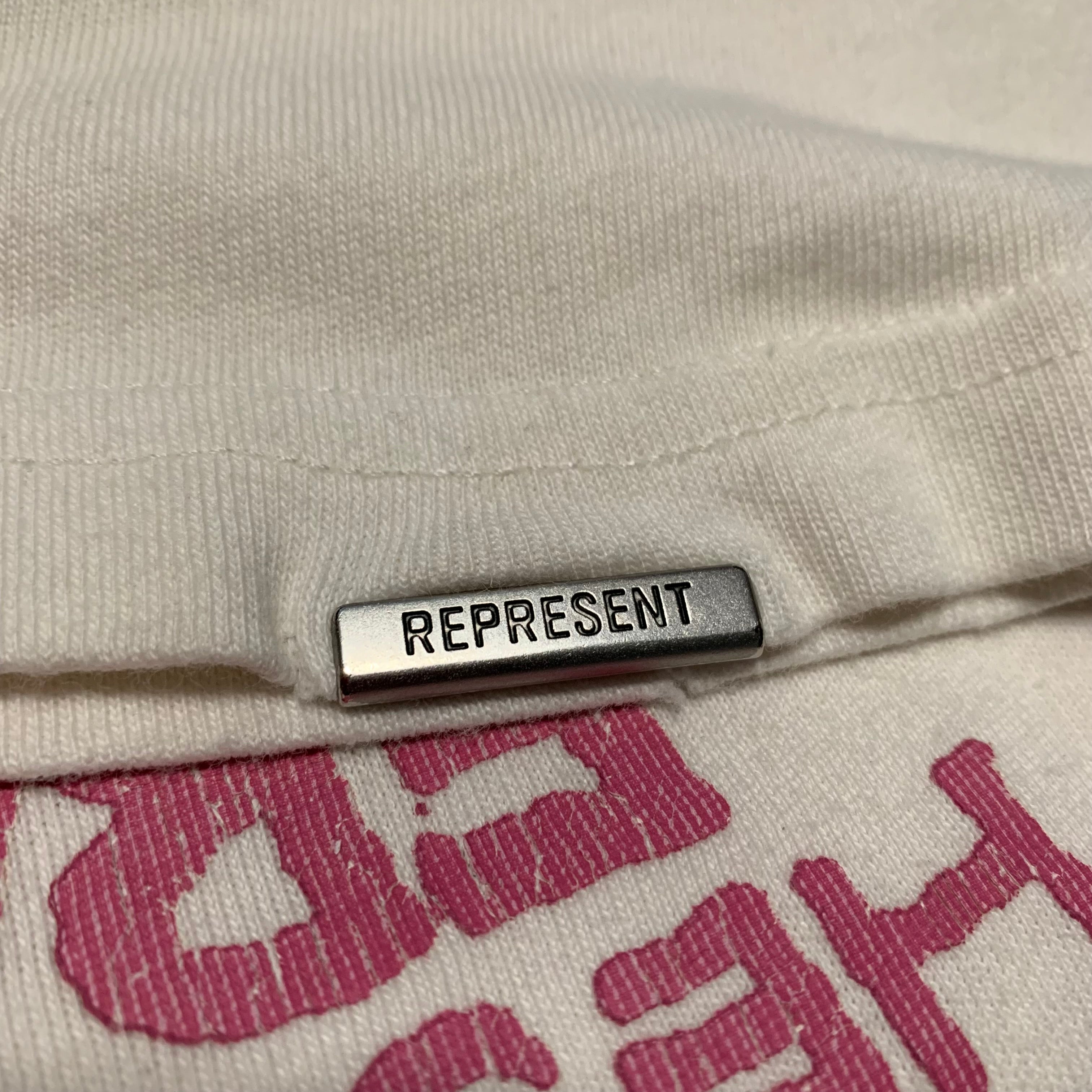 Represent Medium Motley Crue Flat White Tee