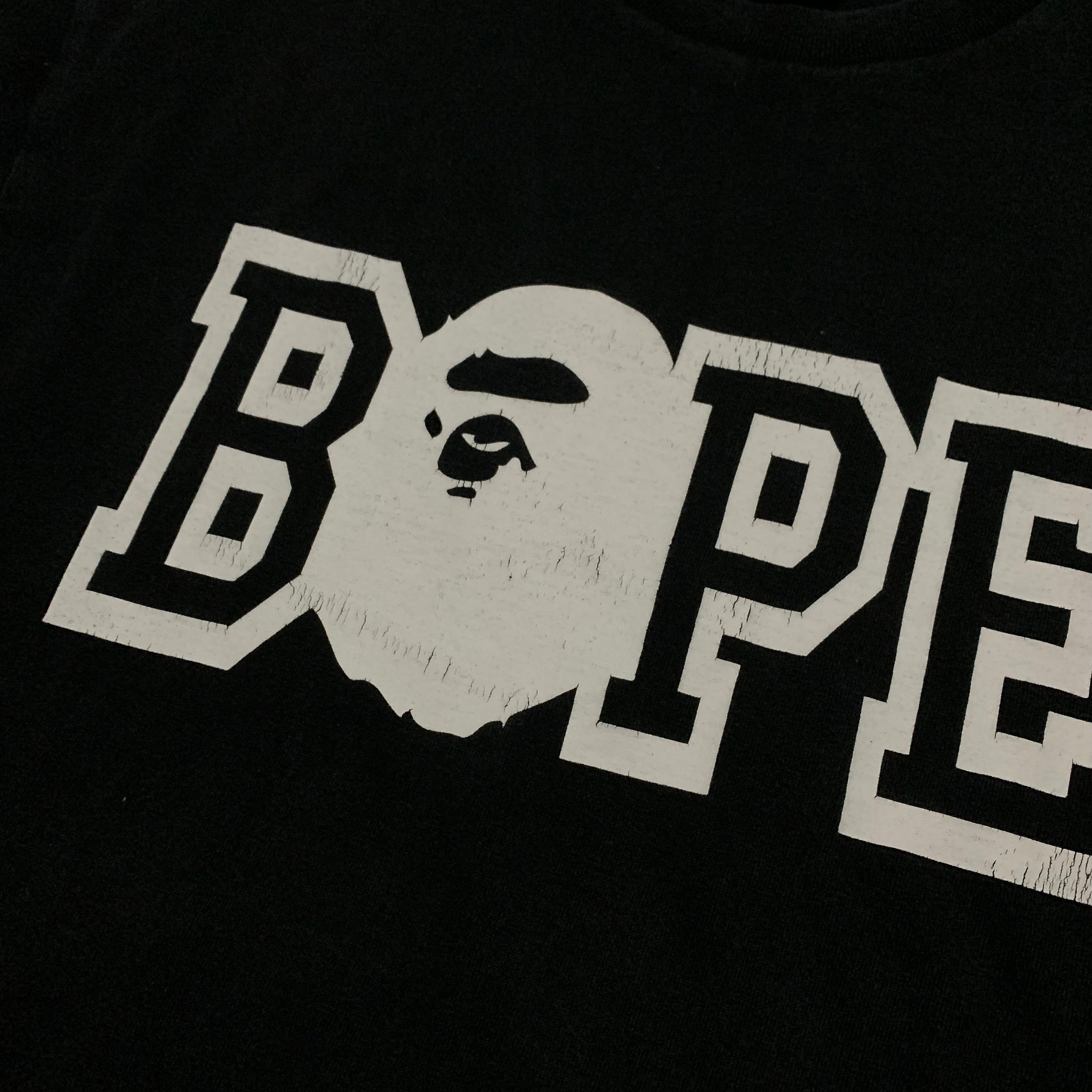 Bape Medium Graphic Black Tee A Bathing Ape