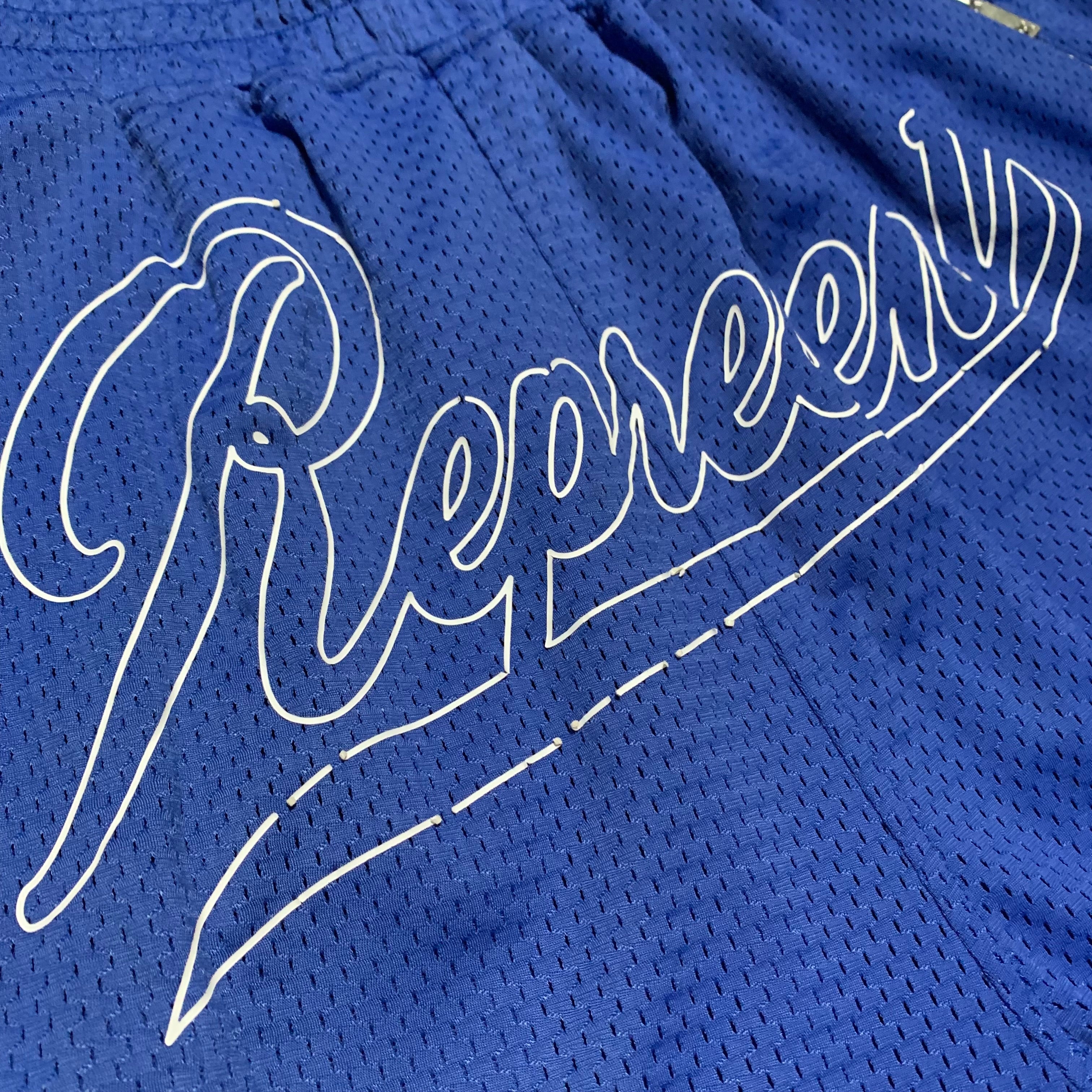 Represent XL Shorts Blue Mesh Bottoms
