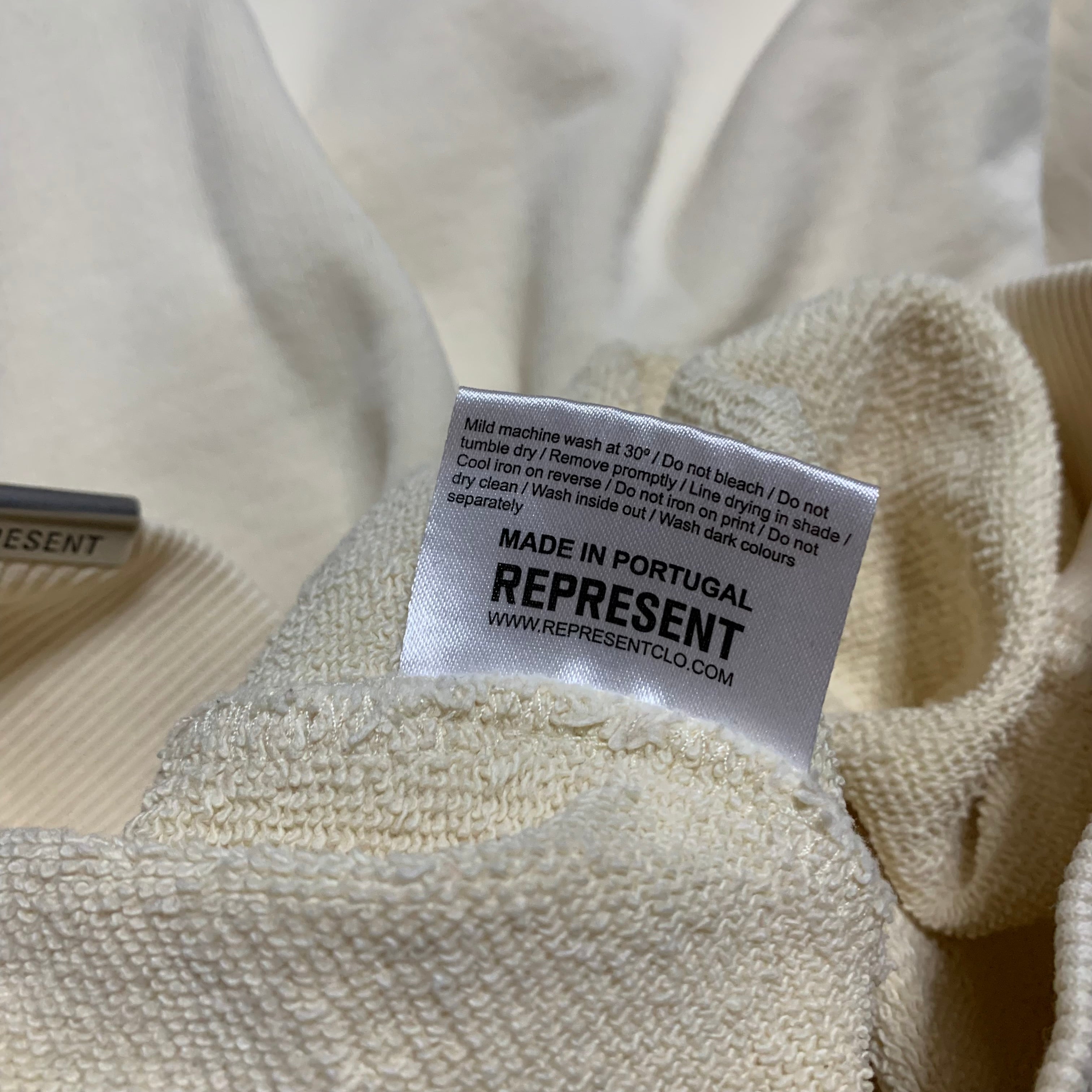 Represent Small Decade Of Speed Cream Sweater Sweatshirt Crewneck