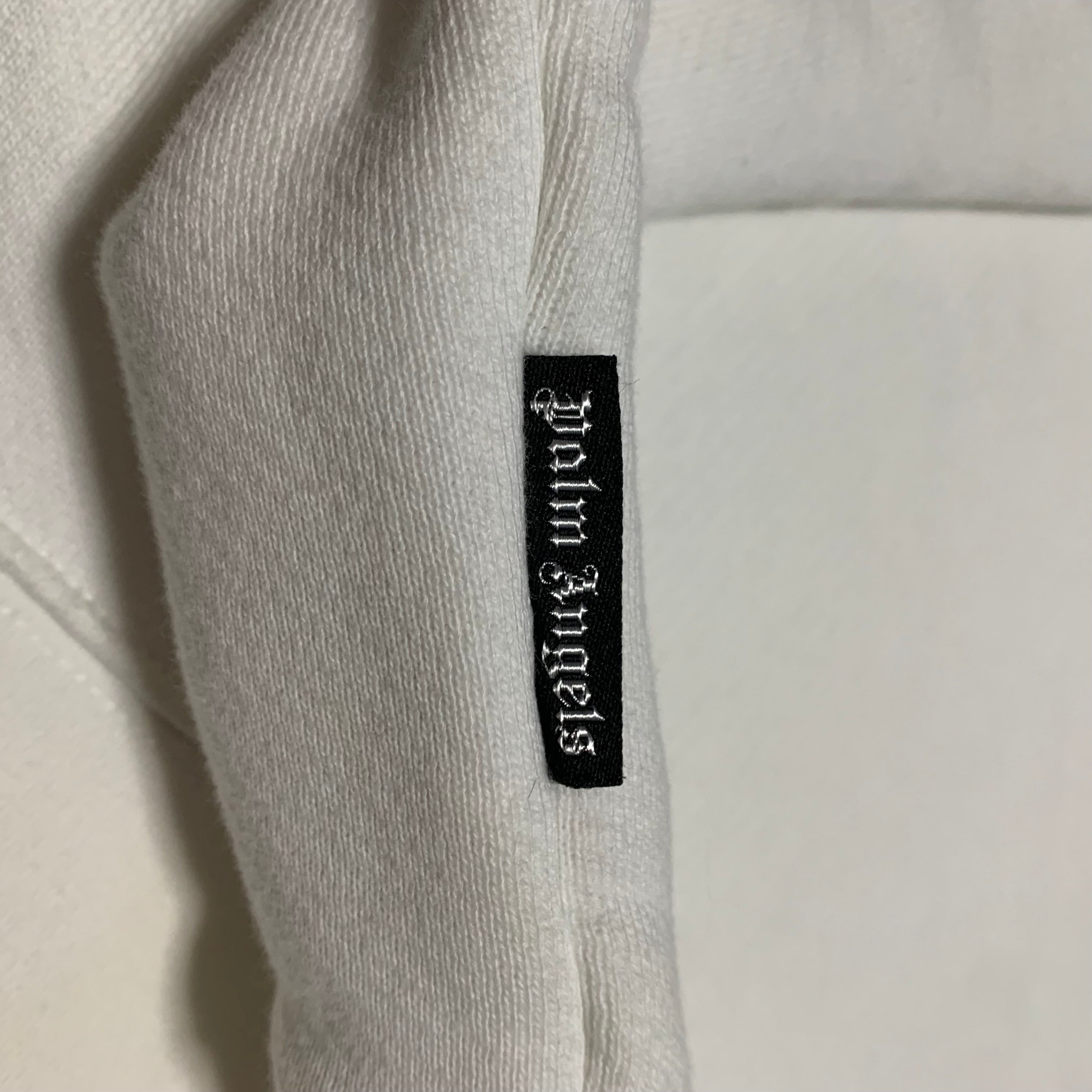 Palm Angels Large Gecko Graphic White Sweatshirt Crewneck