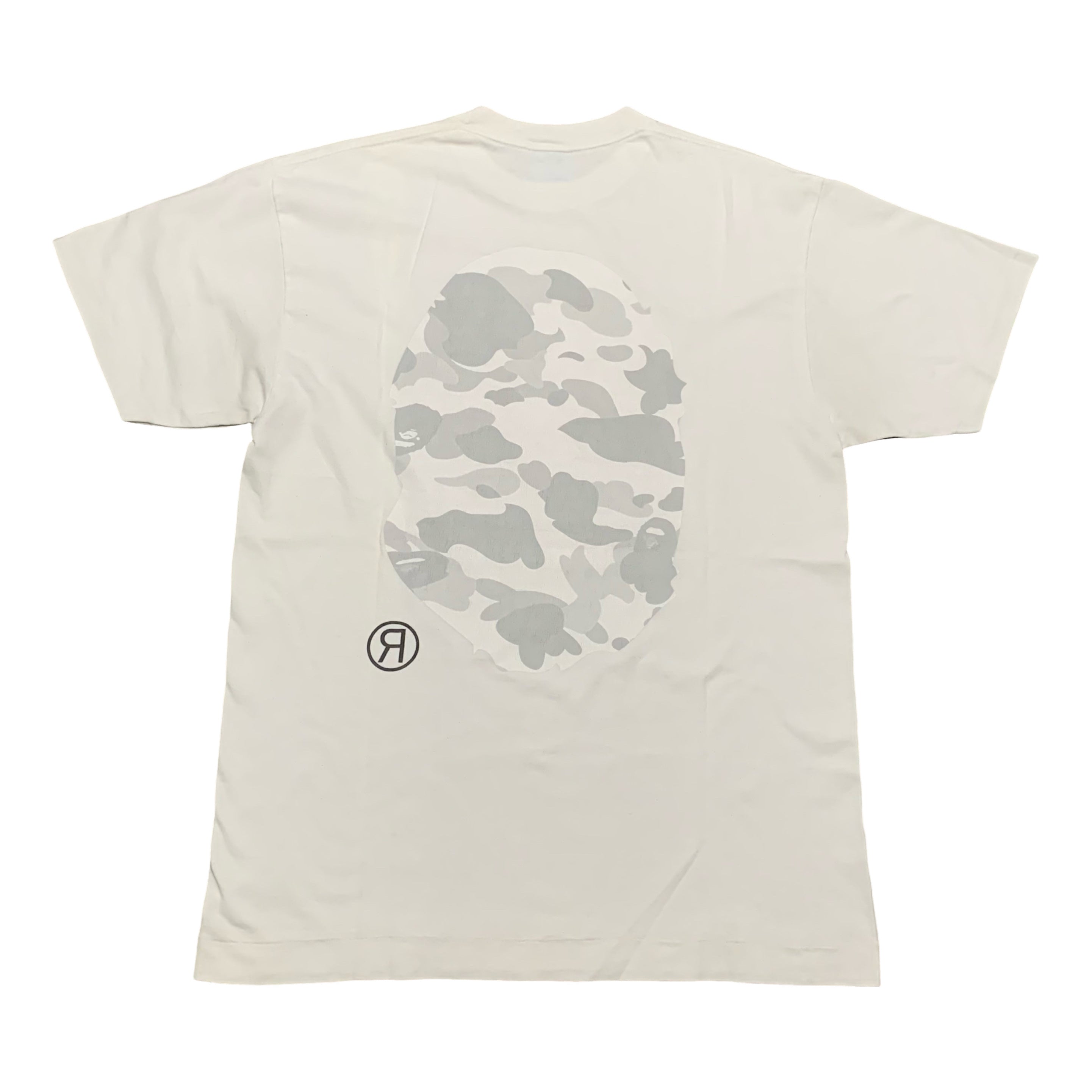 Bape Large Big Ape Head Camo White Tee A Bathing Ape Vintage