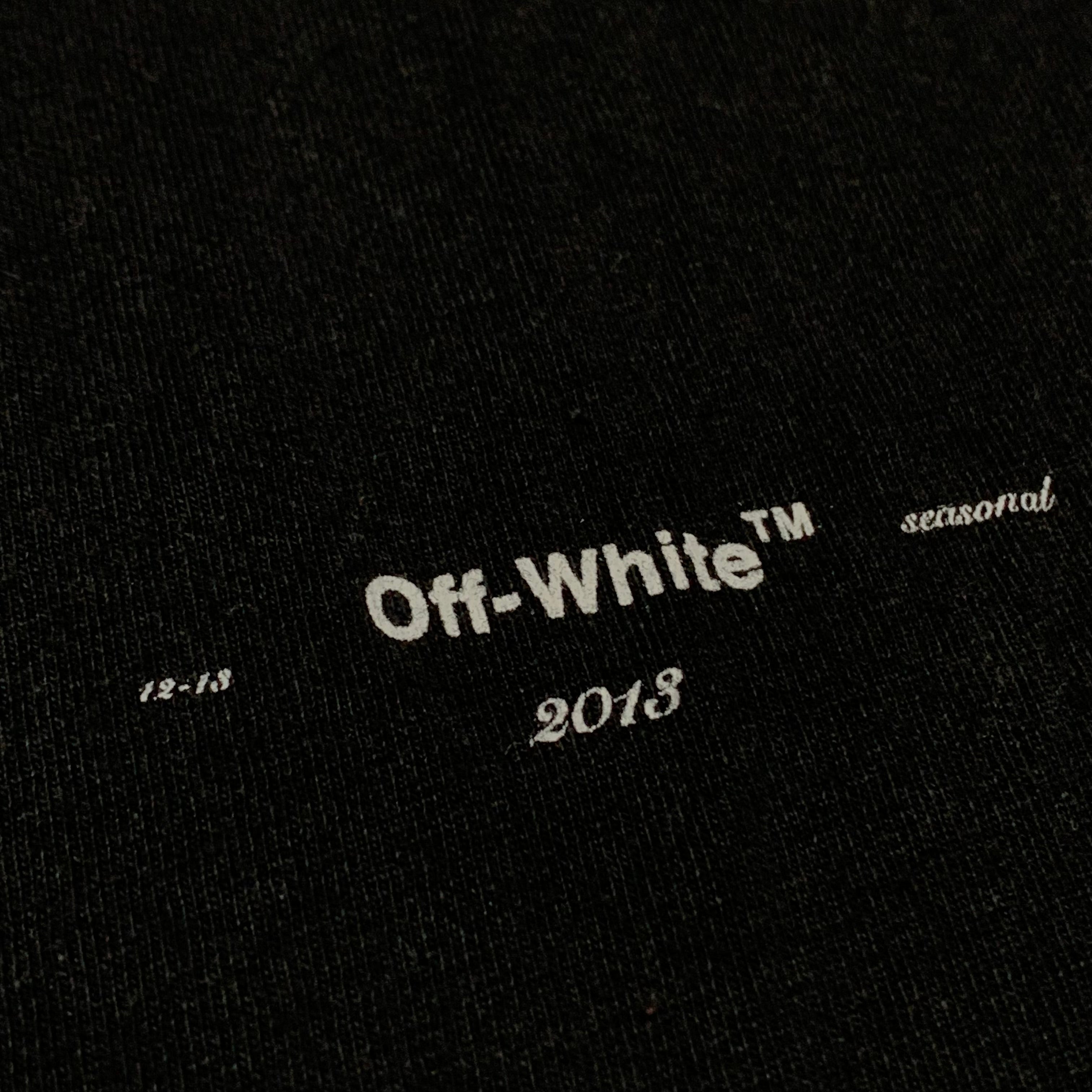 Off White Medium Arrows Graphic Black Tee Virgil Abloh