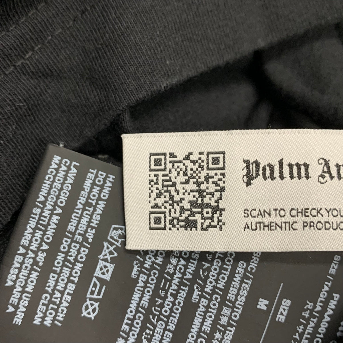 Palm Angels Medium Tee Star Sprayed Black T-Shirt