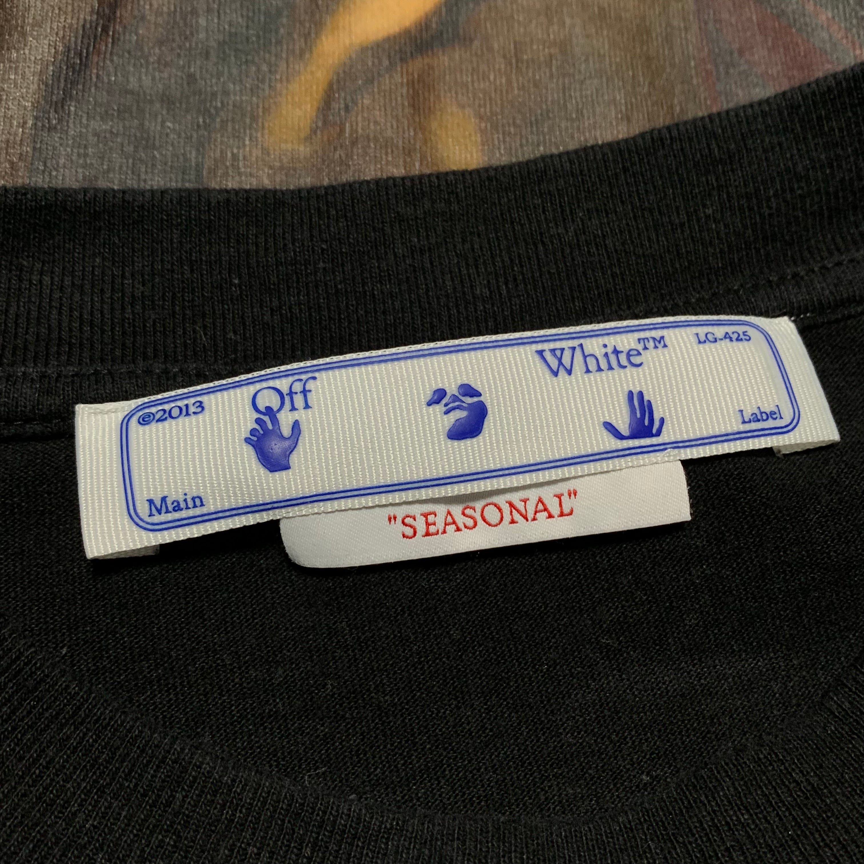 Off White Medium Caravaggio Painting Black Tee Virgil Abloh