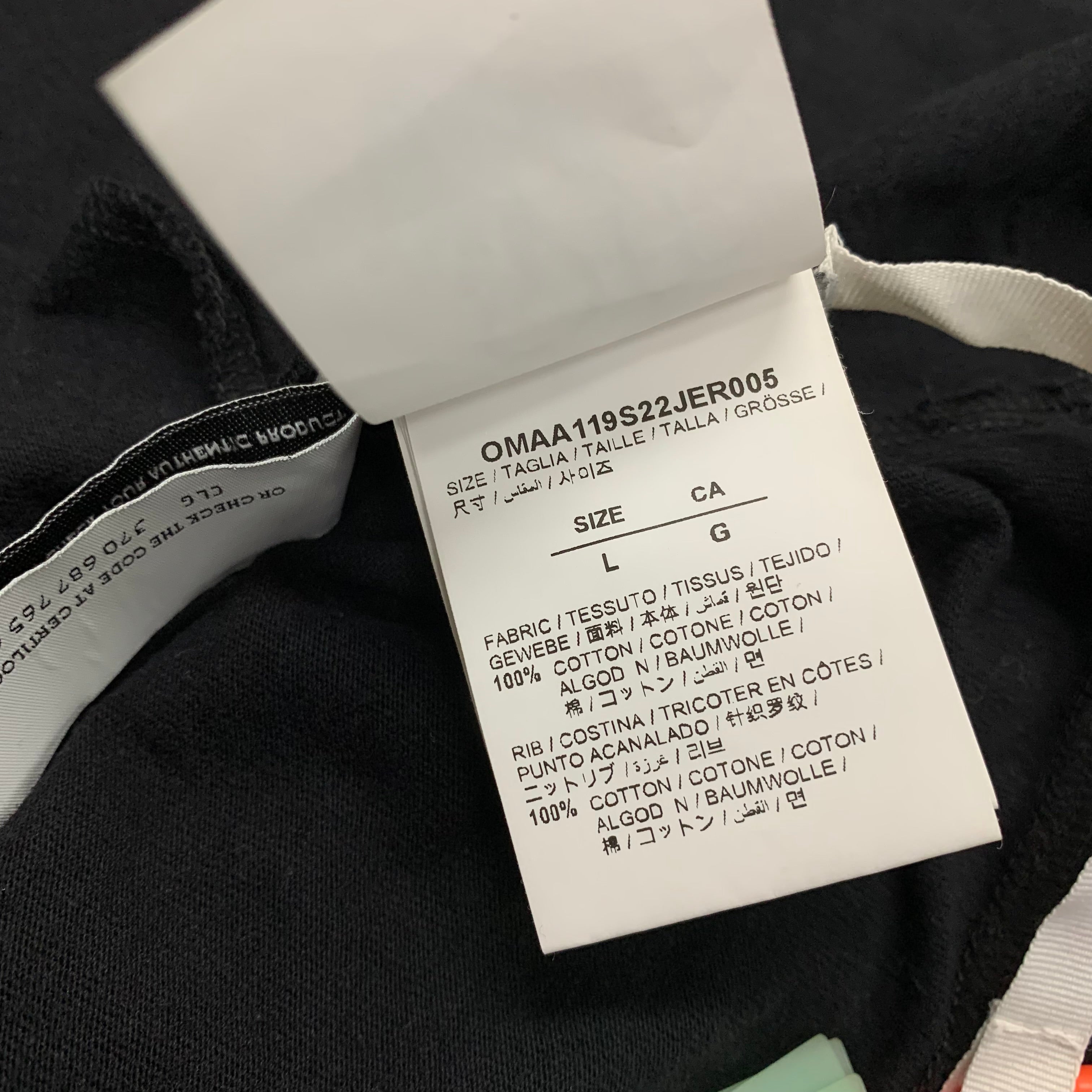Off White Large Tee Rave Flyer Skate Black T-Shirt Virgil Abloh