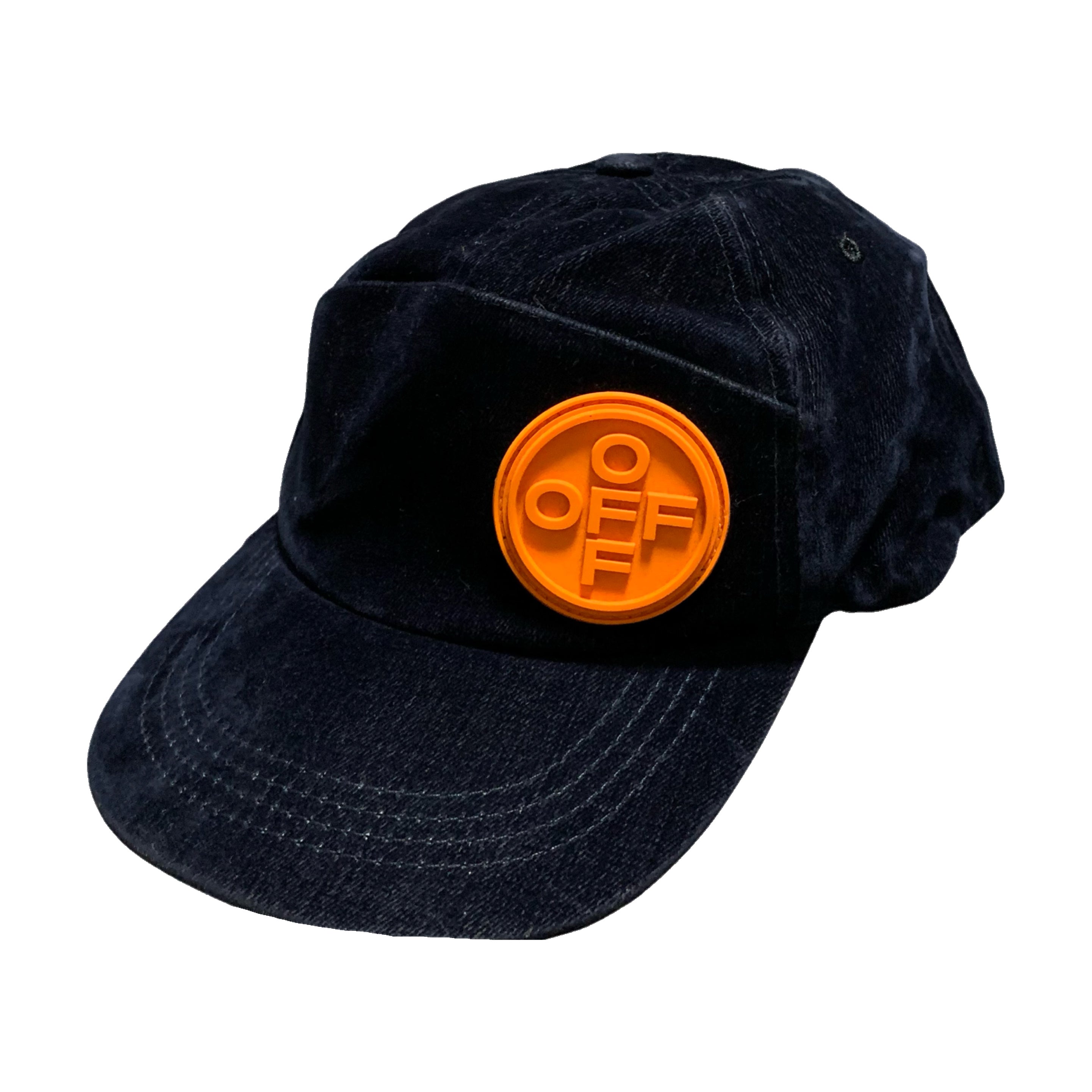 Off White Cap Navy Blue Suede Hat Virgil Abloh