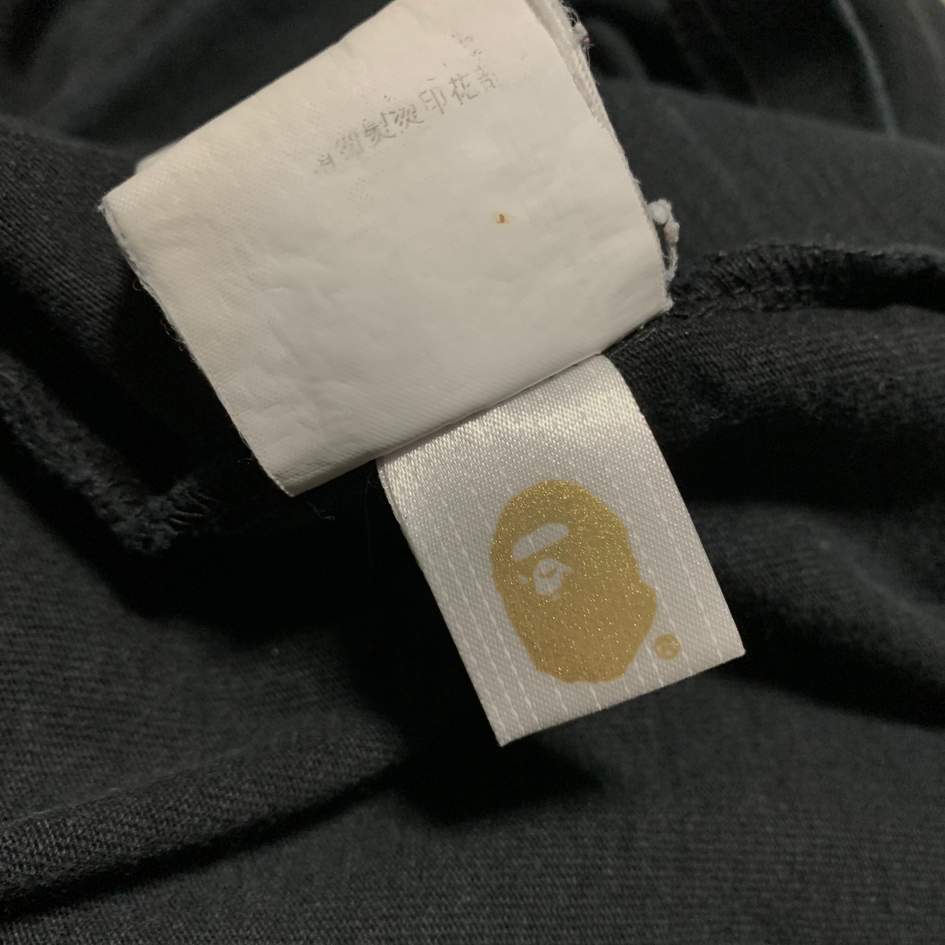 Bape Medium Undefeated Green ABC Camo Black Tee A Bathing Ape