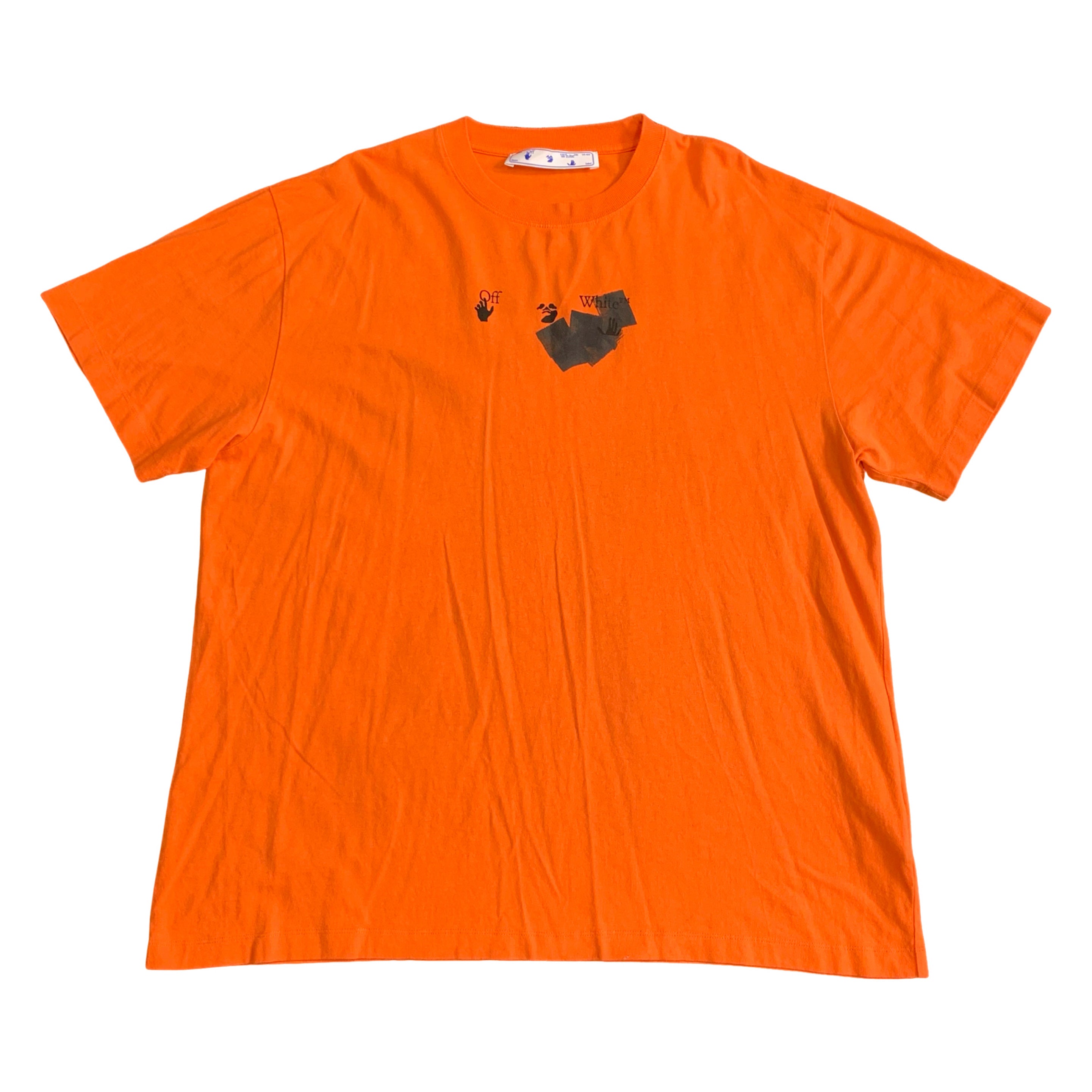 Off White XL Tee Marker Arrows Orange T-Shirt Virgil Abloh