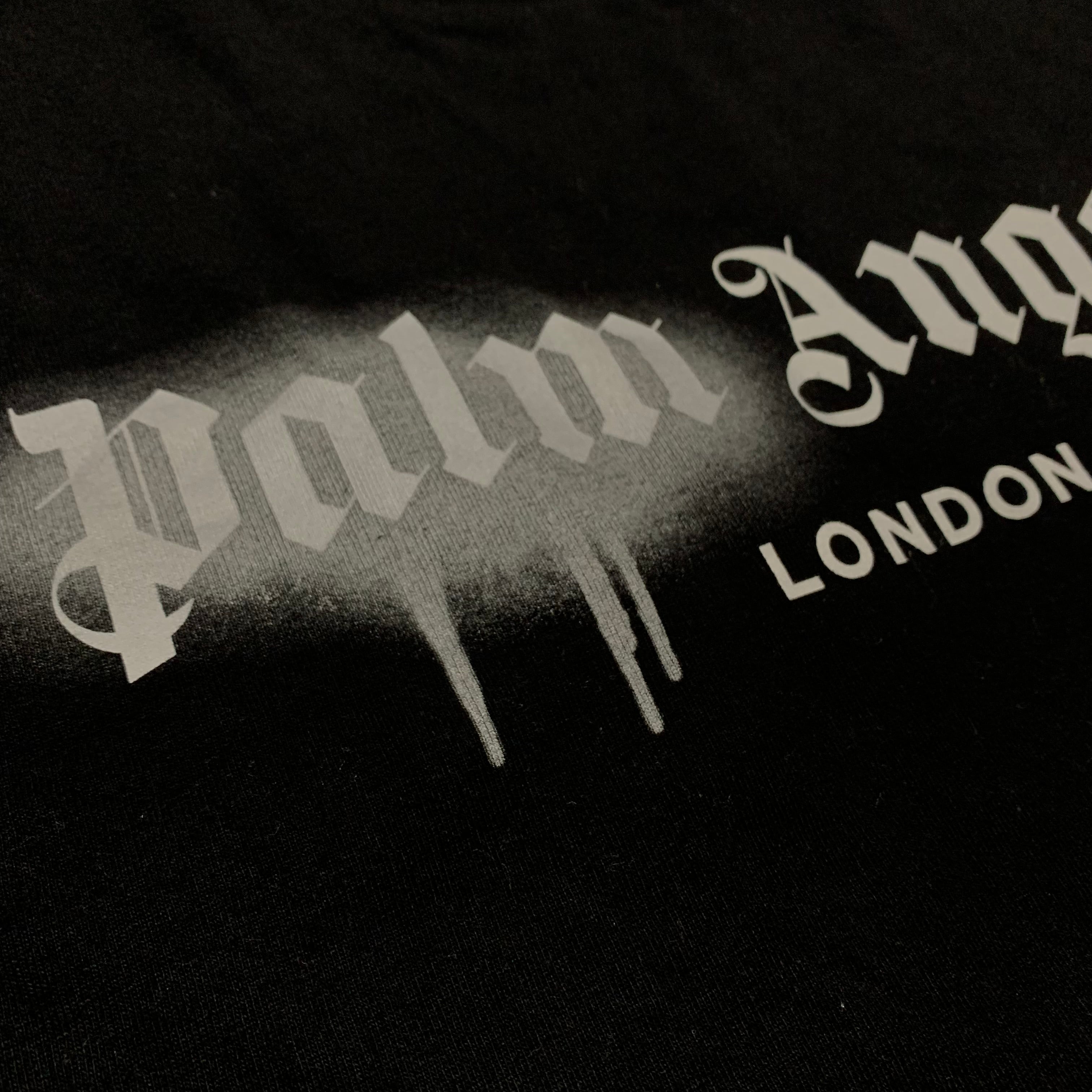Palm Angels Large London Sprayed Black Tee