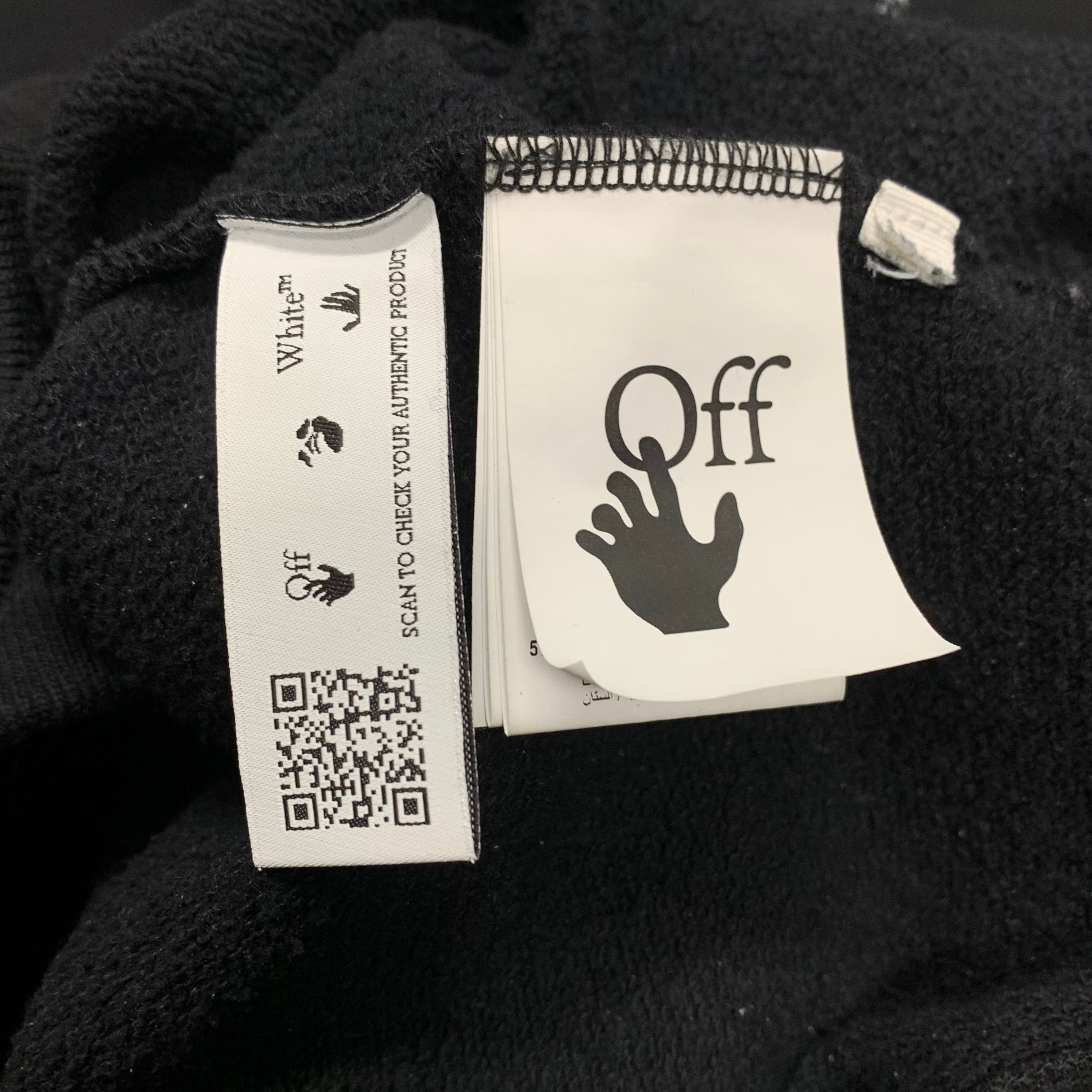 Off White Large Sweatshirt Paint Arrows Skate Black Sweatshirt Crewneck Virgil Abloh