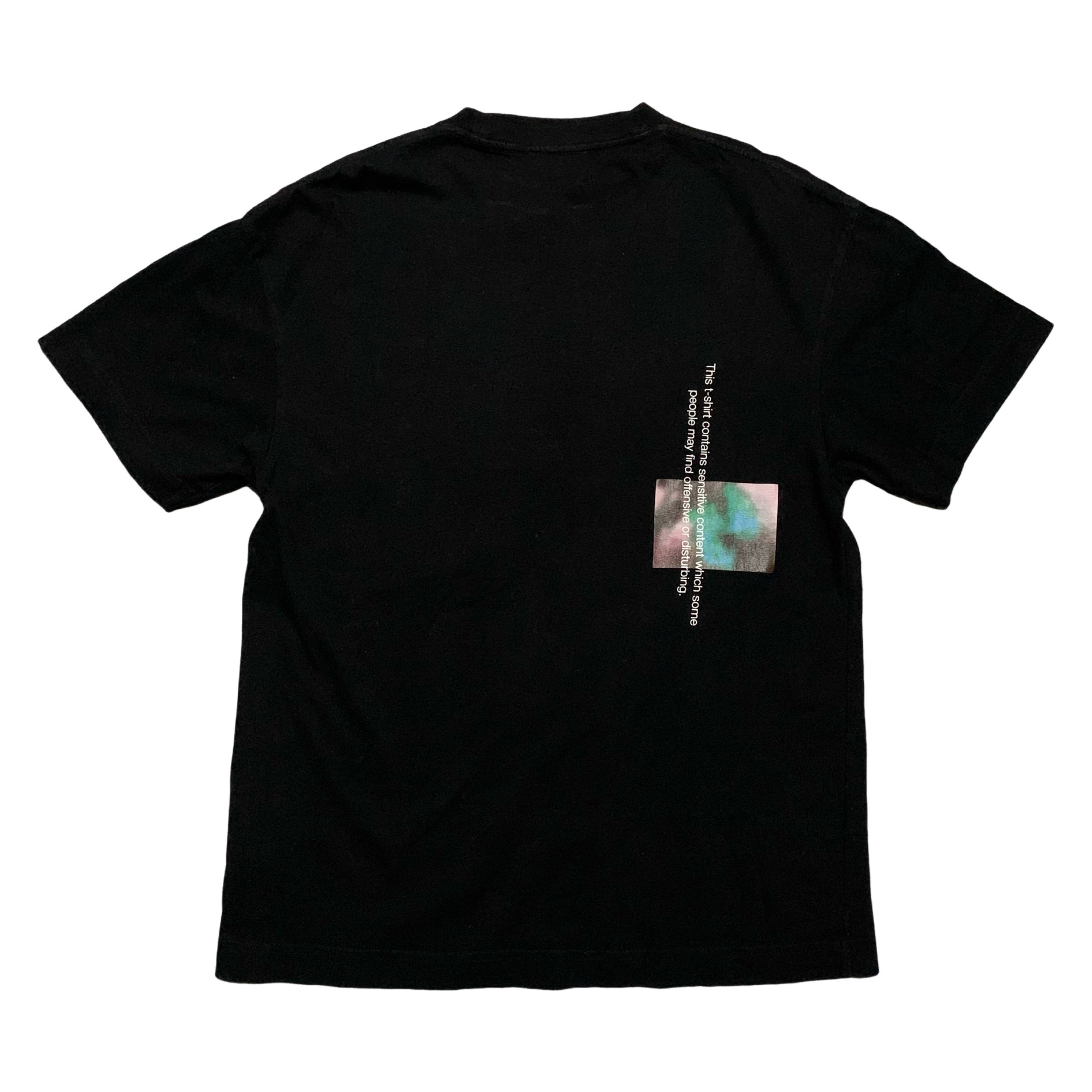 Palm Angels Small Sensitive Content Black Tee