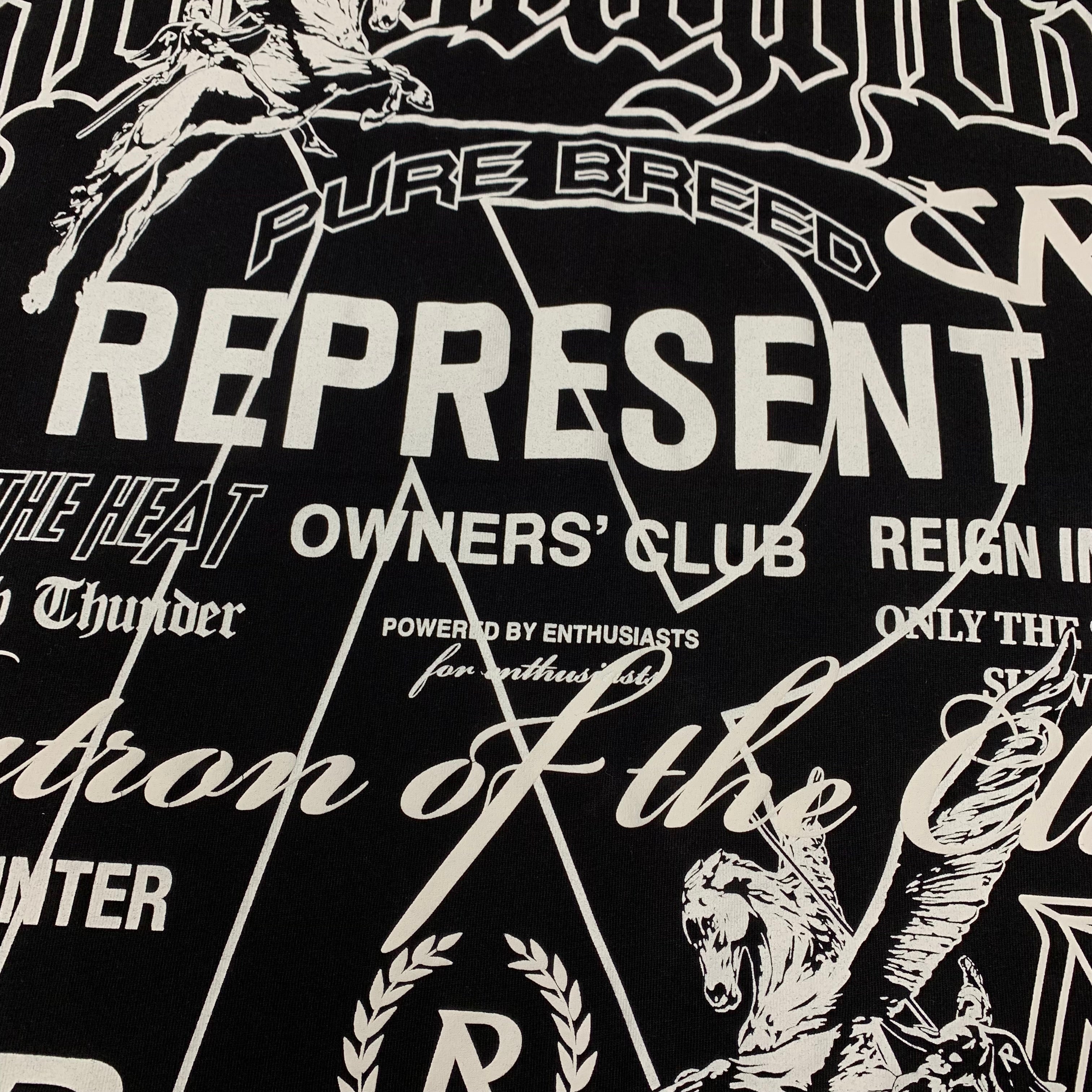 Represent Small Tee Icons Collection Jet Black T-Shirt