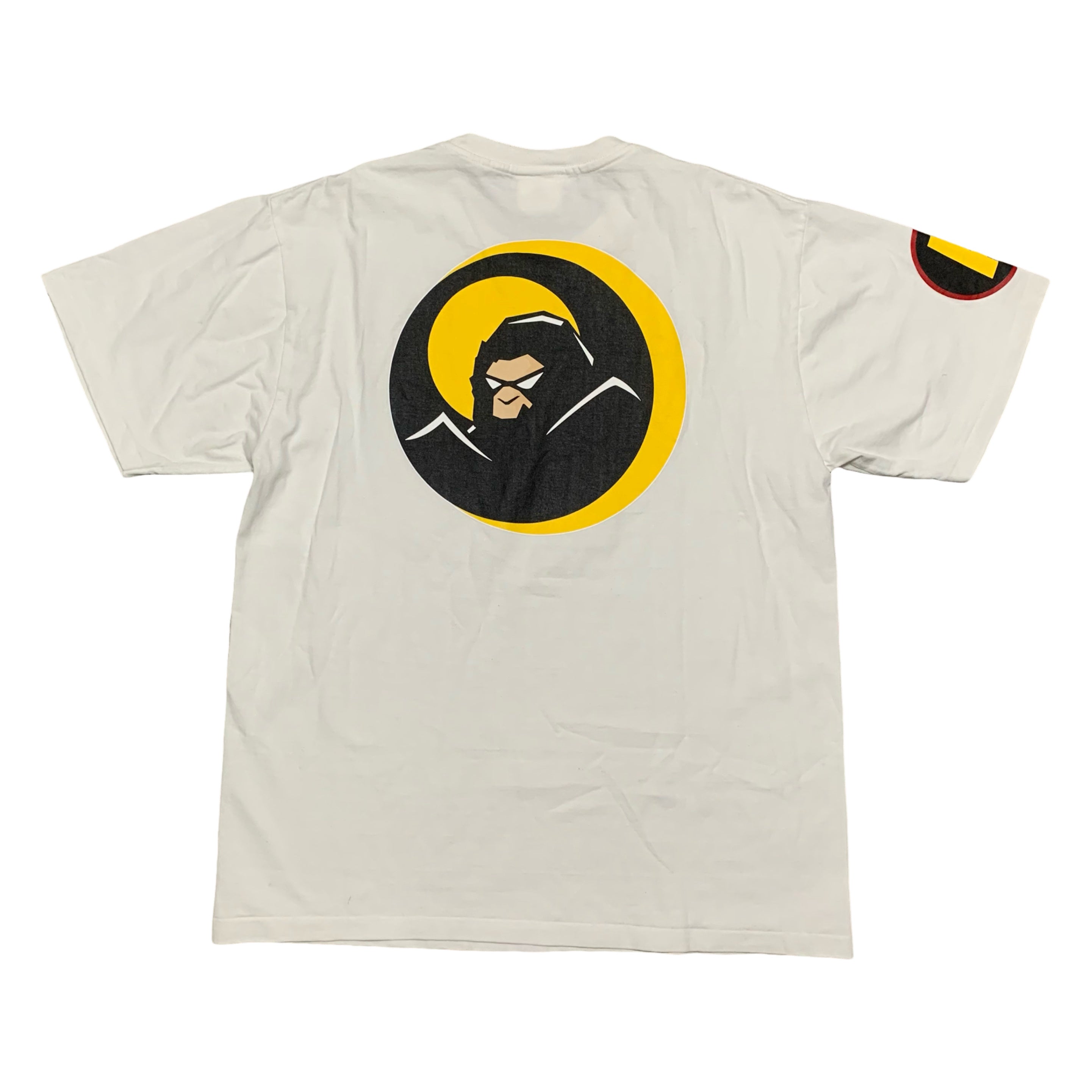 Bape Large Shadow Graphic White Tee A Bathing Ape